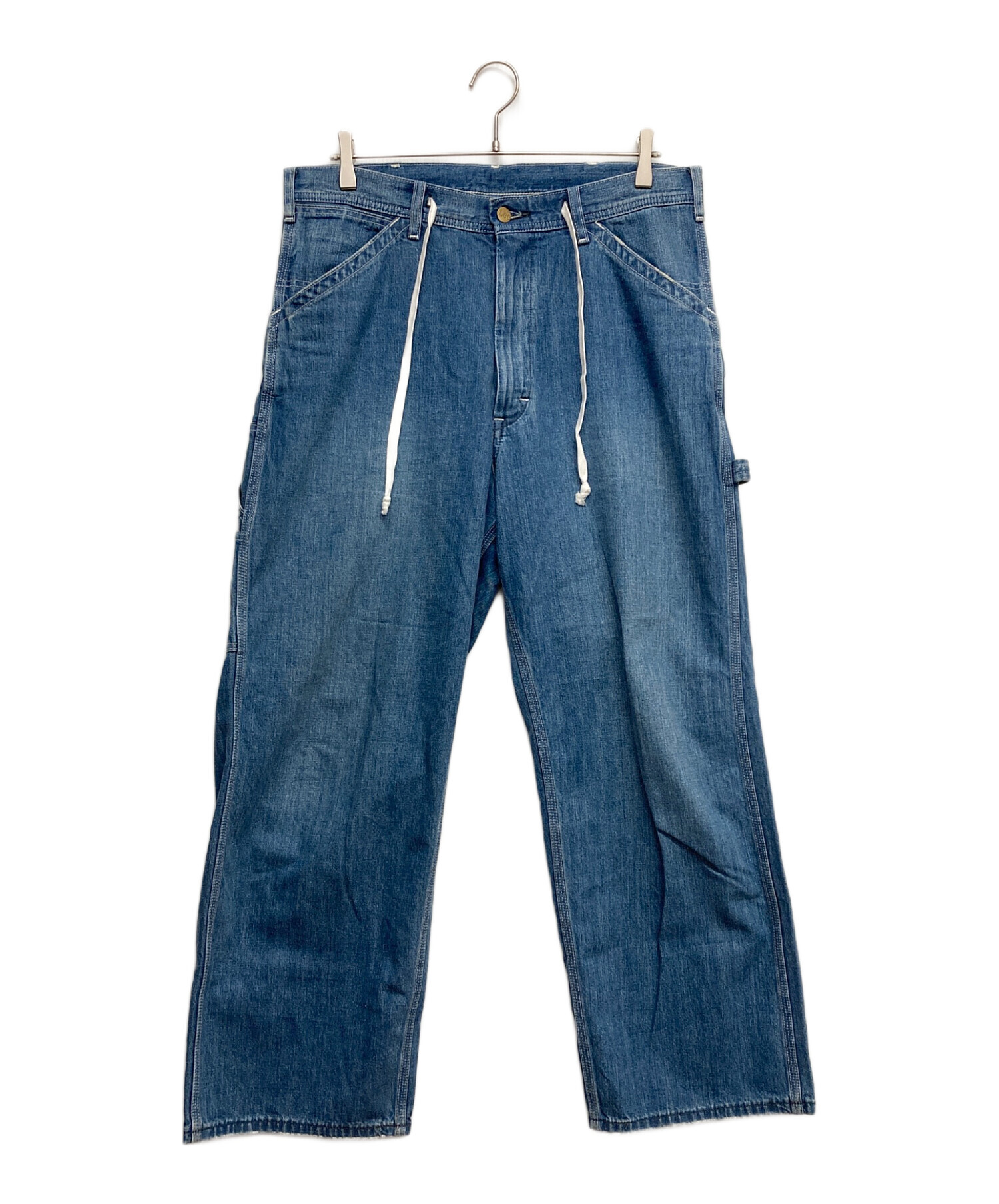 古着 00s Lee カーペンター デニム パンツ 極太 ワイド ペインター 青 中古・古着通販】LEE (リー) ワイドデニムペインターパンツ インディゴ