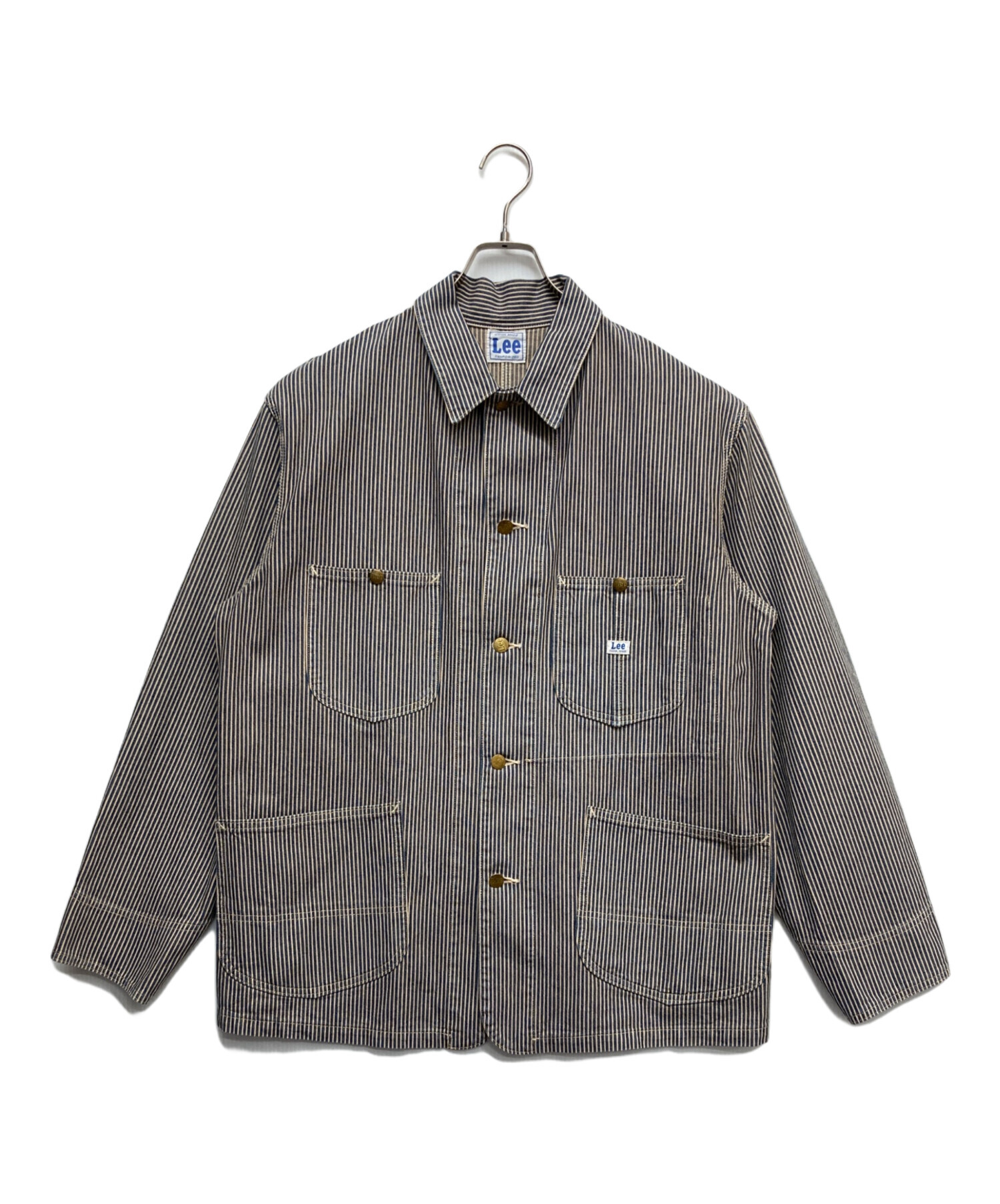 【LEE】リー　カバーオール　ロングL 復刻　Mサイズ　グレー LEE】リー カバーオール ロングL 復刻 Mサイズ グレー LEE】リー