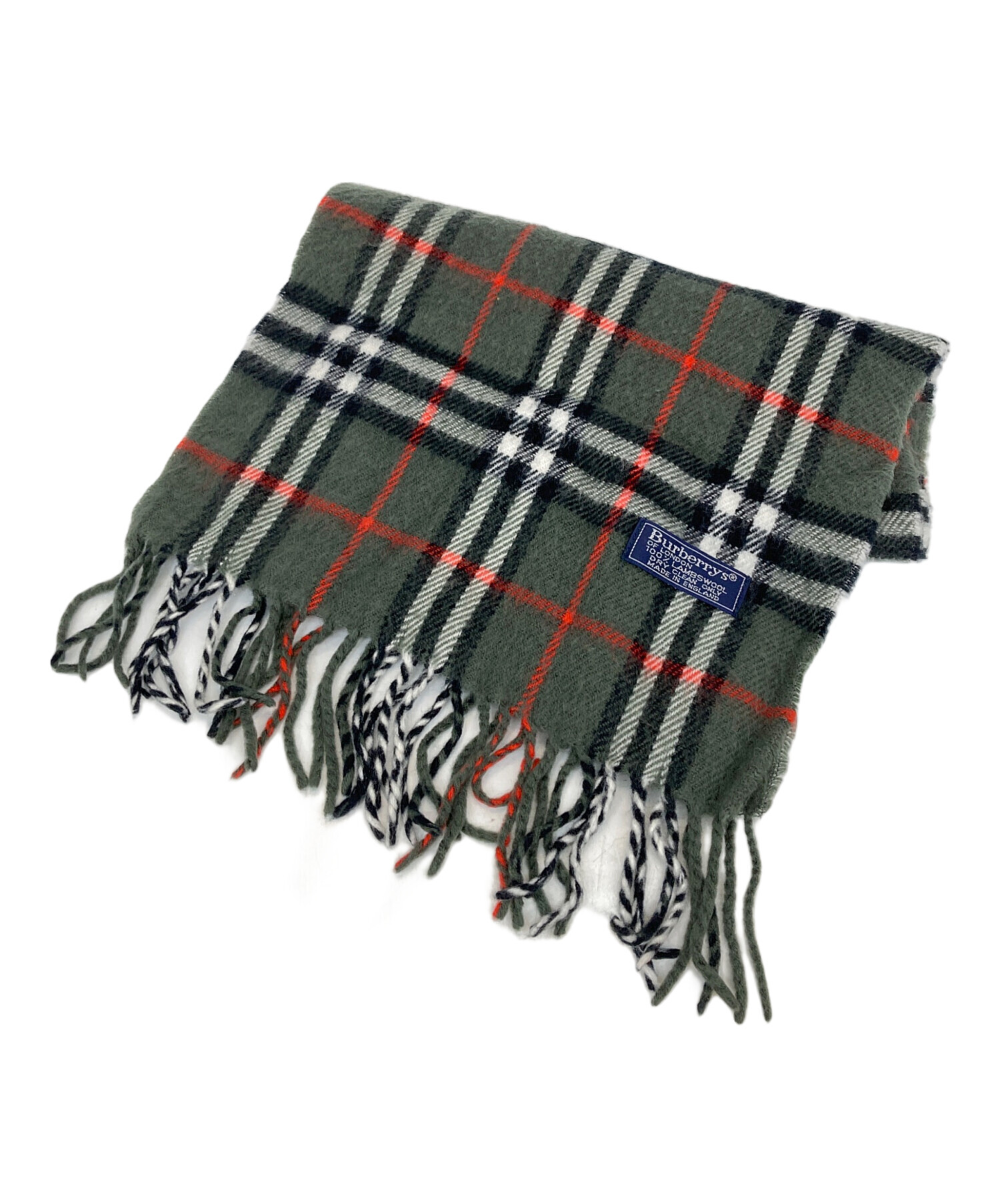 新品未使用品Burberry's 100%カシミヤ マフラー 赤 中古・古着通販】Burberry's (バーバリーズ) ウールマフラー レッド