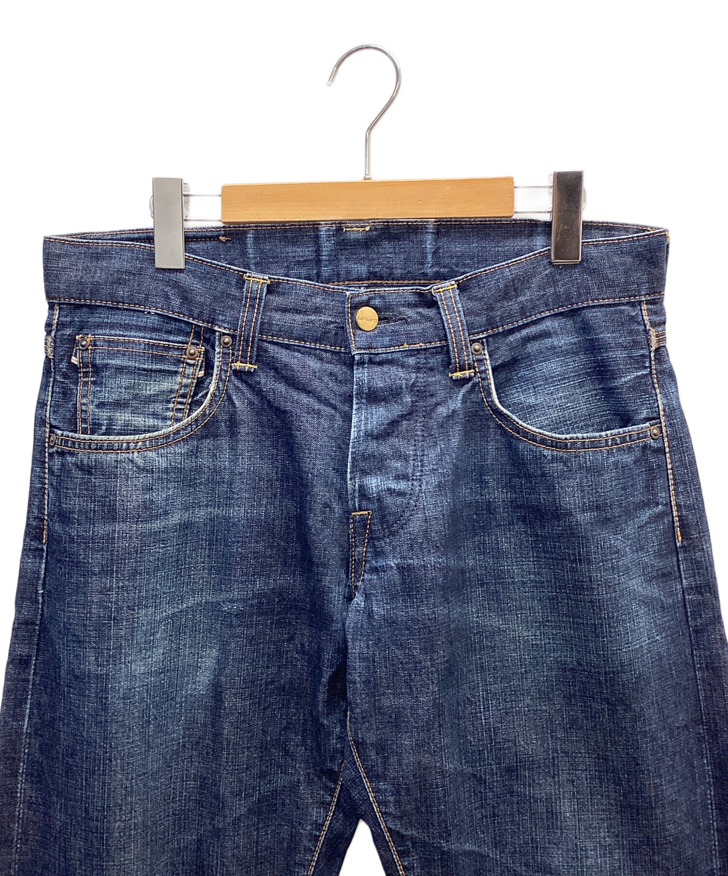 中古・古着通販】CarHartt (カーハート) ストレートデニムパンツ 