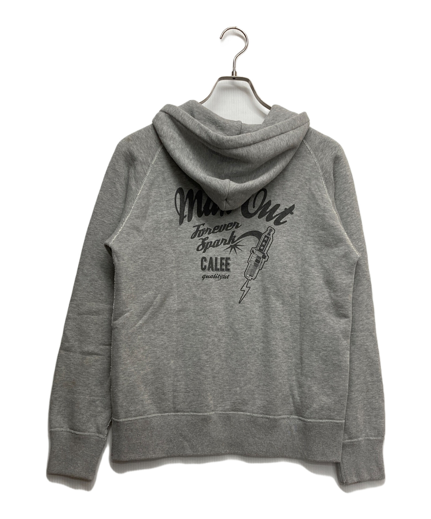 即完モデル CALEE キャリー 中古・古着通販】CALEE (キャリー) プリントパーカー ライトグレー