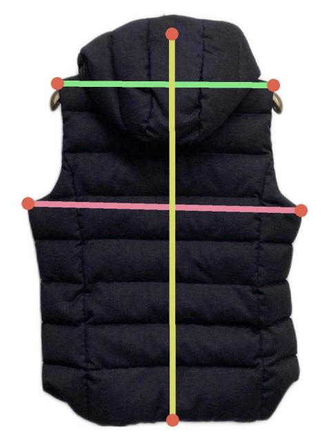 中古・古着通販】TATRAS (タトラス) ウールダウンベスト ネイビー