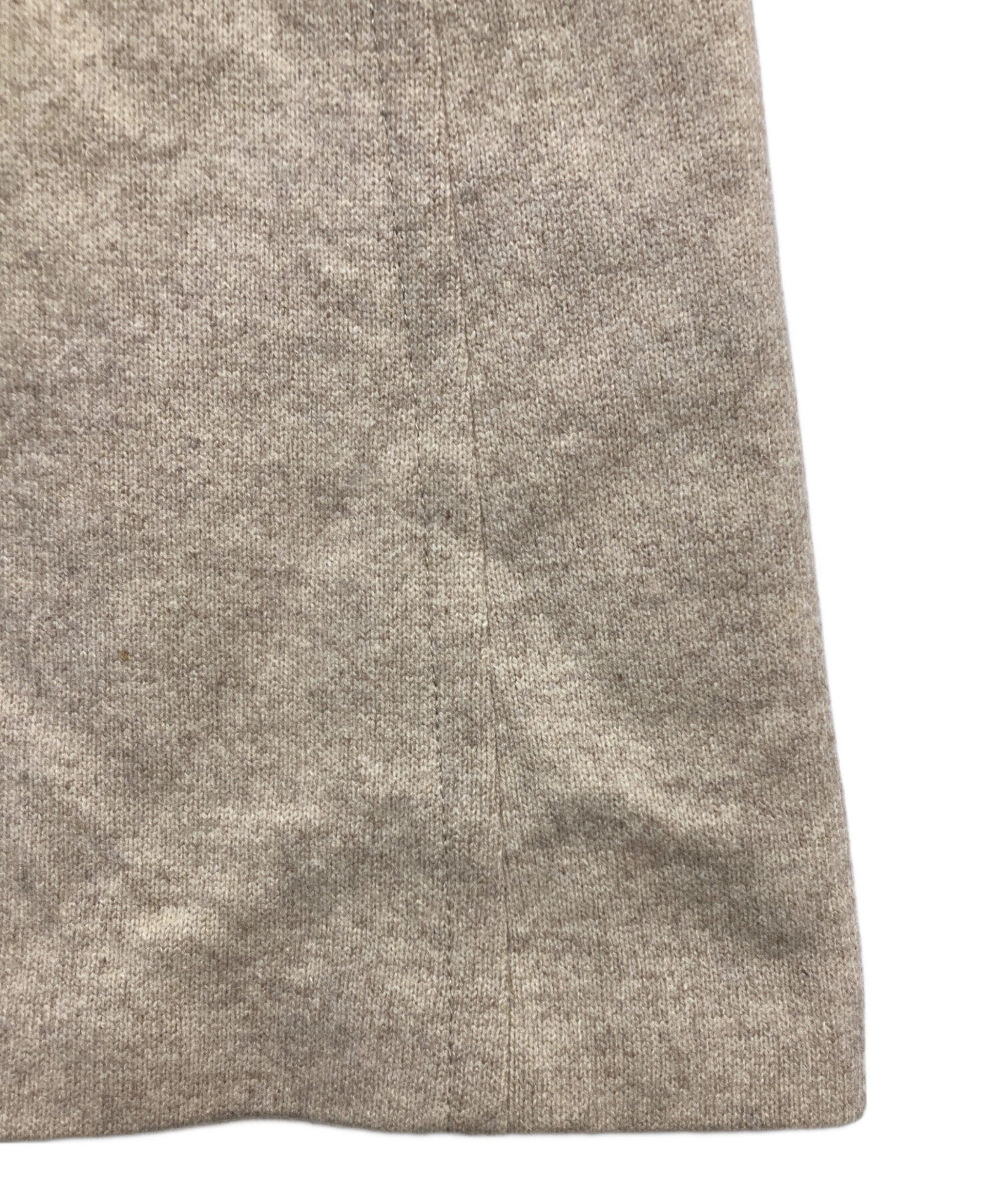 中古・古着通販】PRADA (プラダ) ベルト付きウール混スカート ベージュ