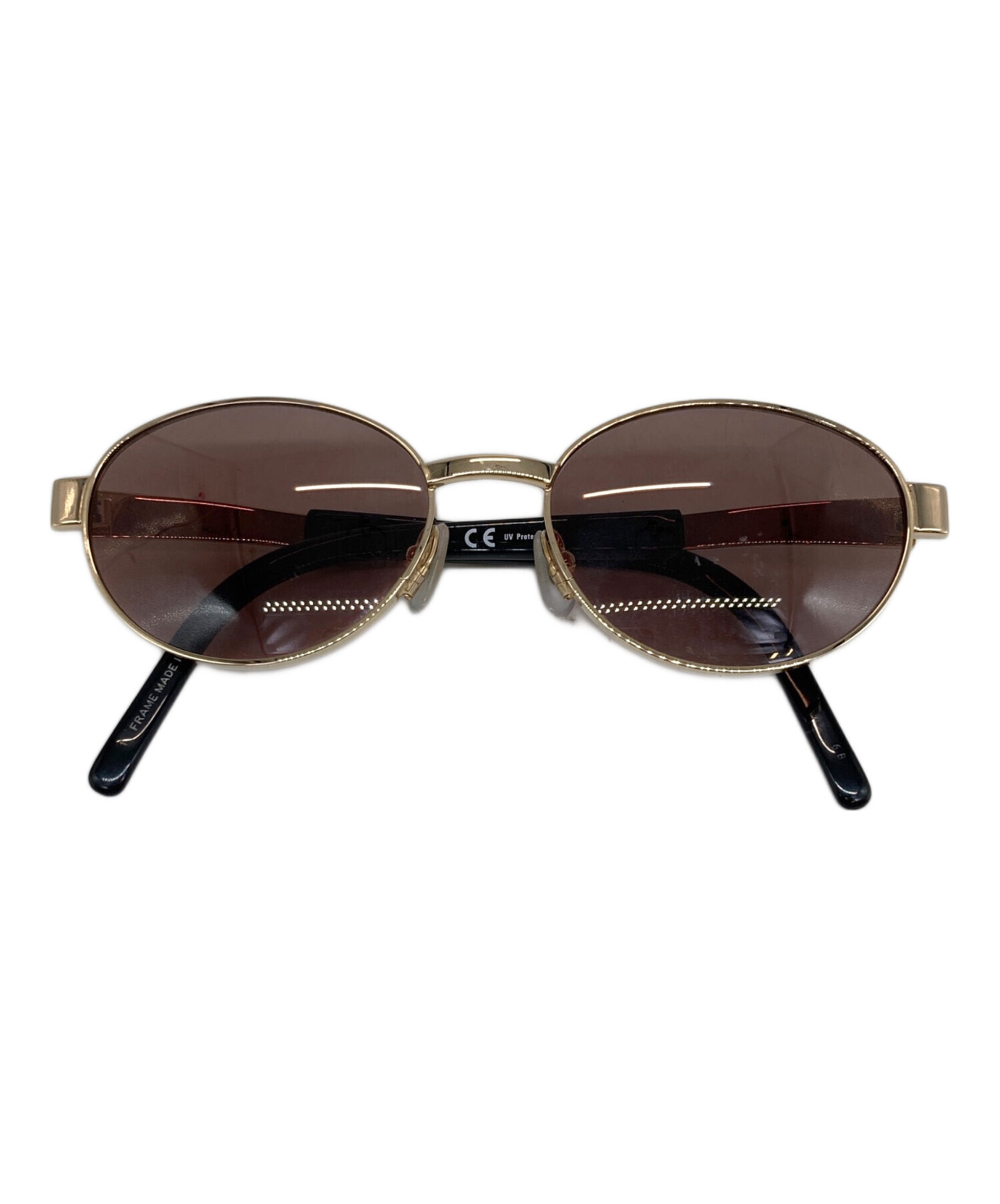 Yohji Yamamoto サングラス　オーバル　vintage ゴールド 中古・古着通販】YOHJI YAMAMOTO (ヨウジヤマモト) オーバルサングラス