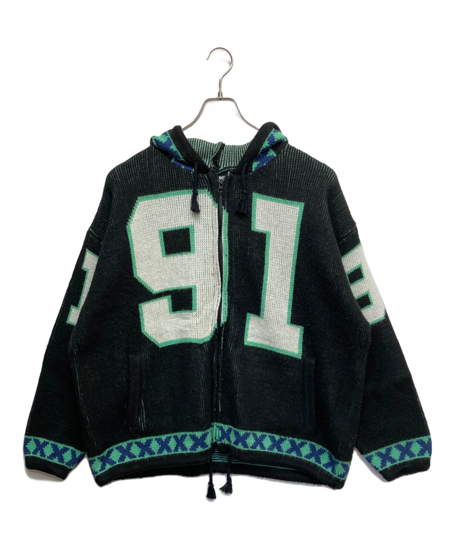 中古・古着通販】X-LARGE (エクストララージ) ZIP UP HOODED KNIT