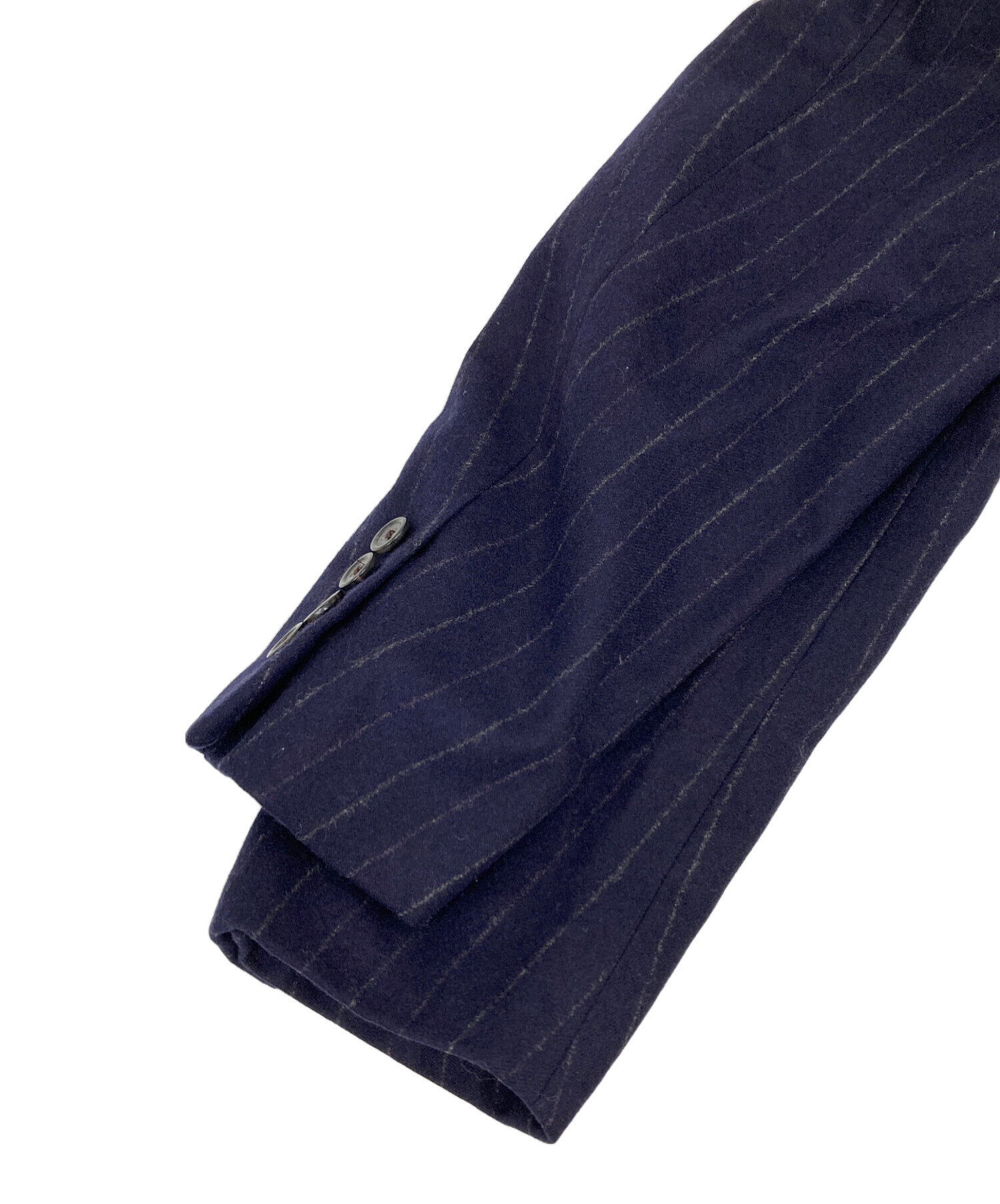 Ralph Lauren ネイビー ストライプ ジャケット サイズ11 中古・古着通販】POLO RALPH LAUREN (ポロ・ラルフローレン) ウール