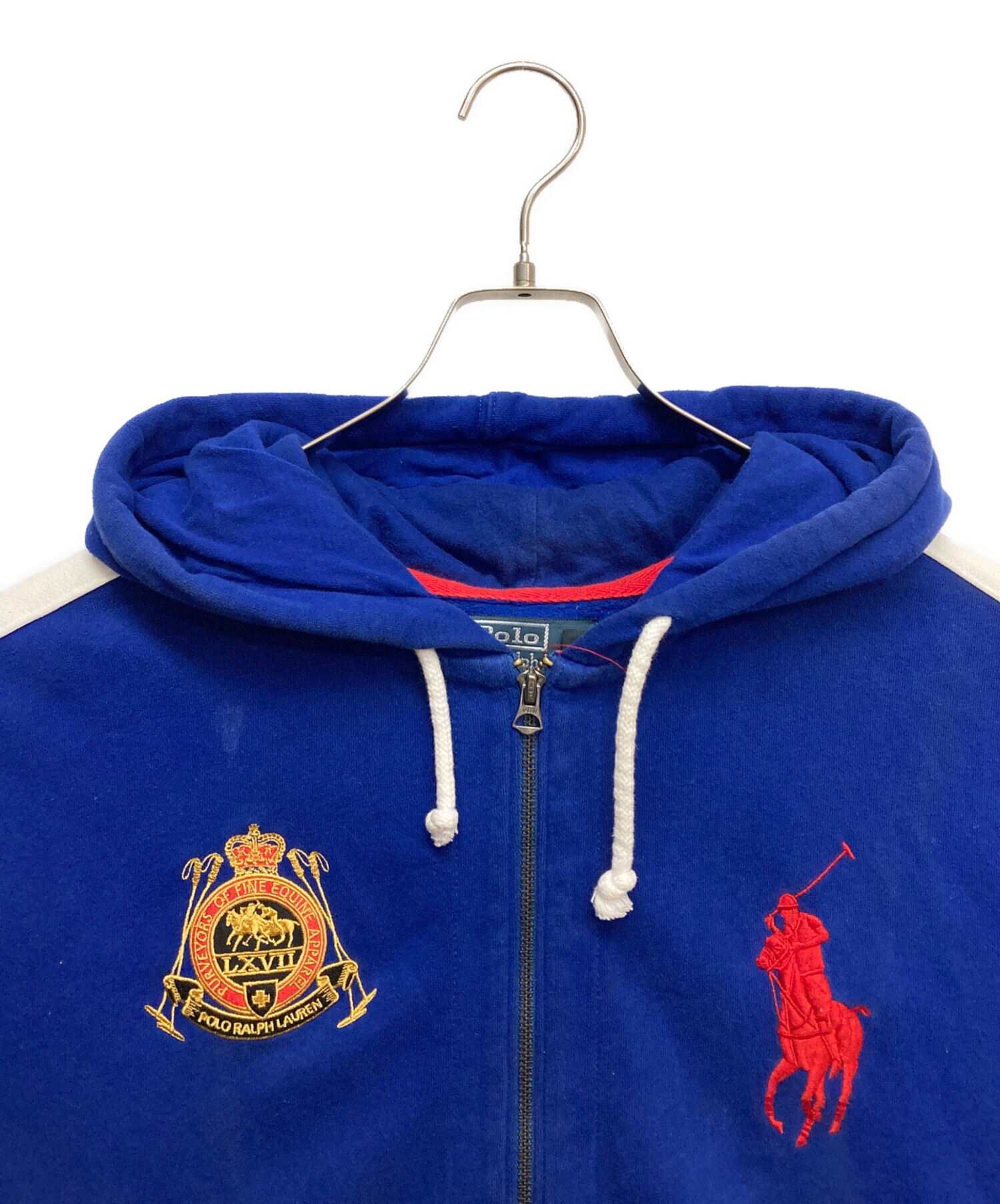 g*d様 ゴールデンサイズ　ポロラルフローレンジップパーカー　フーディー裏地サー 中古・古着通販】POLO RALPH LAUREN (ポロ・ラルフローレン) ポロ刺繍