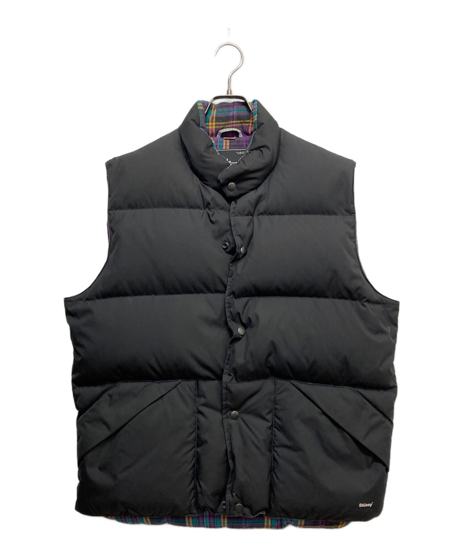 OLD Stüssy チェック柄 ベスト XL 中古・古着通販】stussy (ステューシー) マドラスチェック フェザー