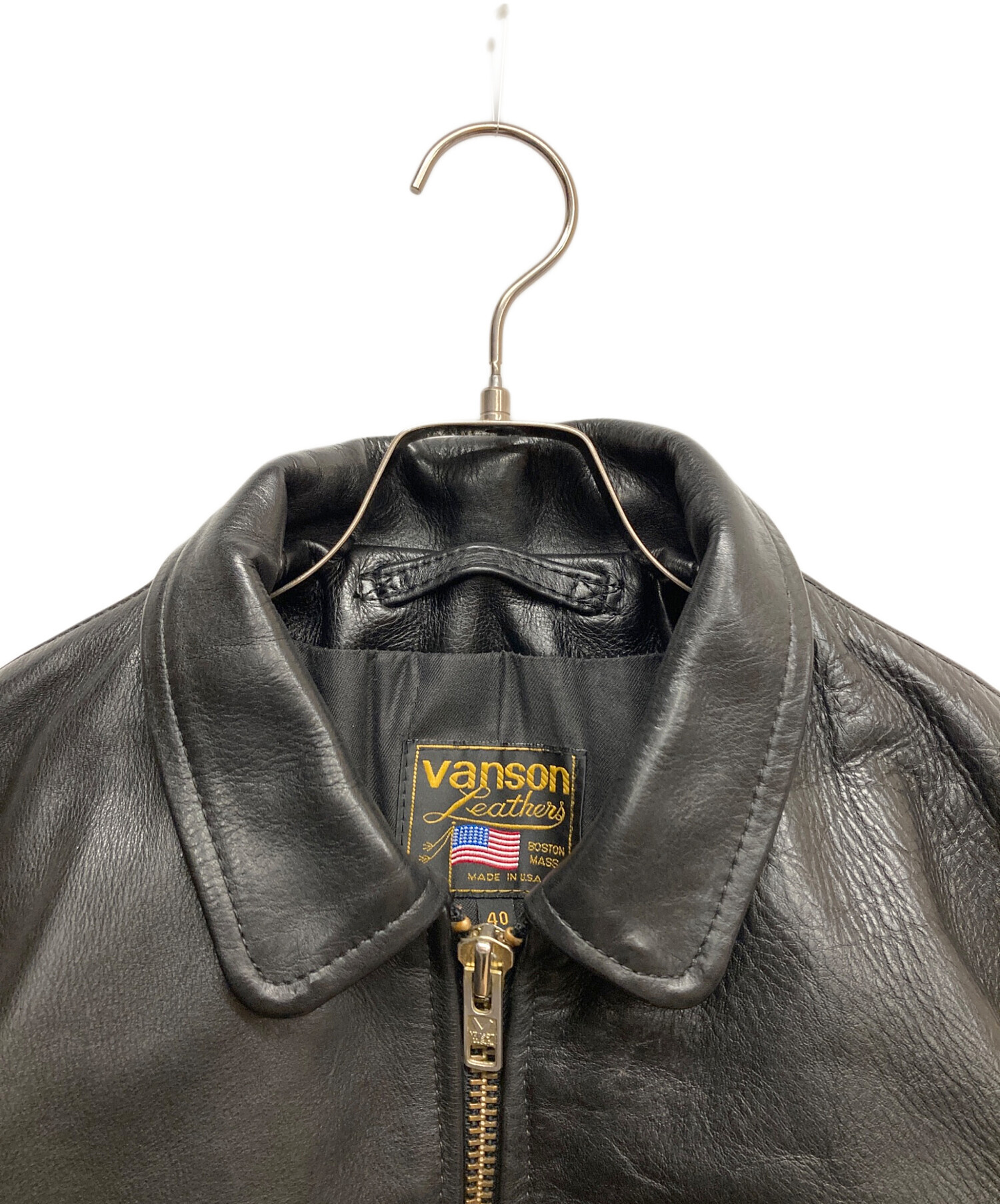 中古・古着通販】VANSON (バンソン) ENF シングルライダースジャケット