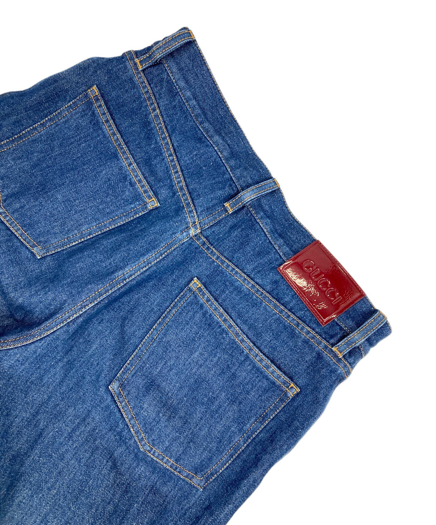 中古・古着通販】GUCCI (グッチ) ワイドレッグデニムパンツ インディゴ