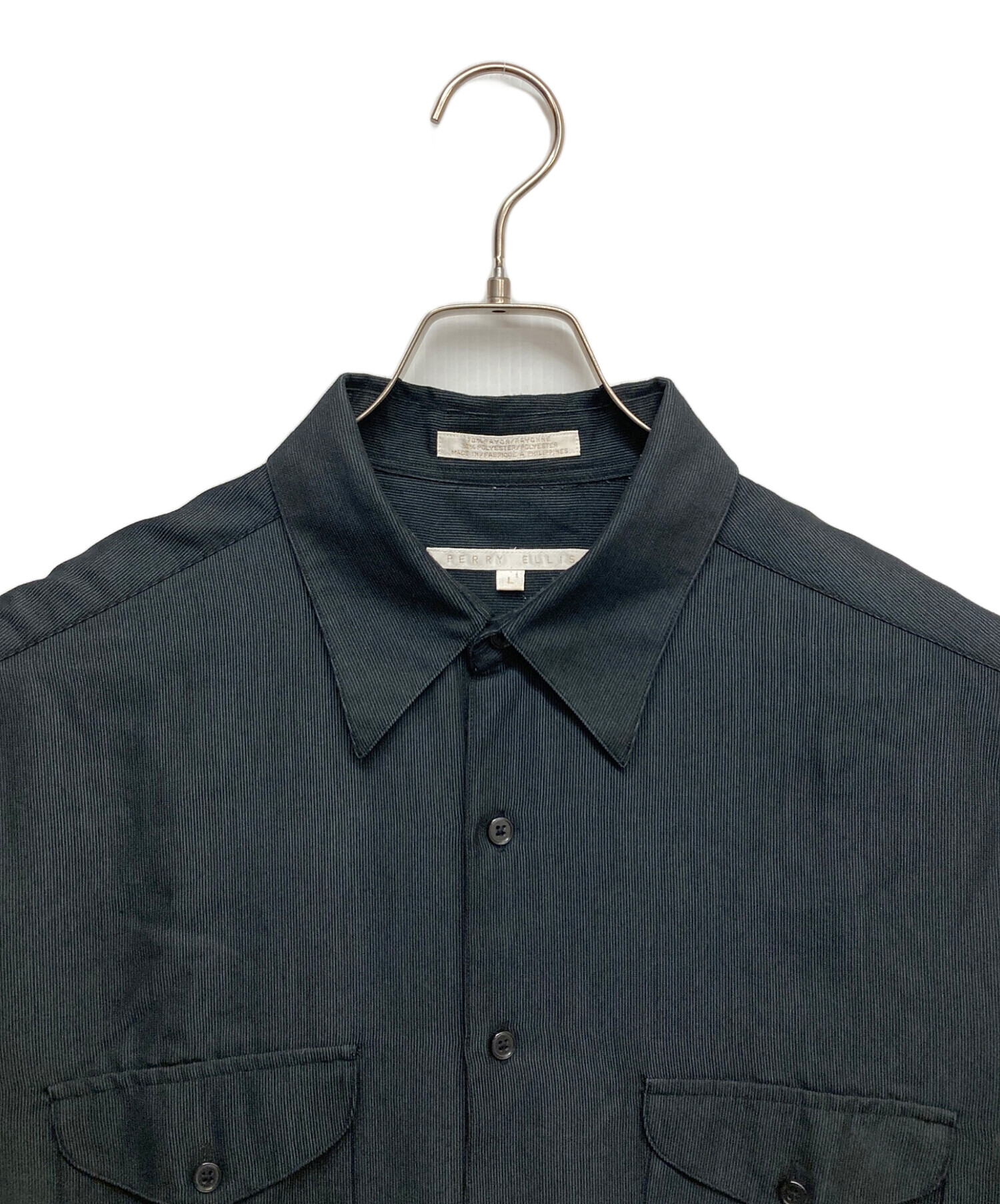 中古・古着通販】PERRY ELLIS (ペリーエリス) レーヨン長袖シャツ