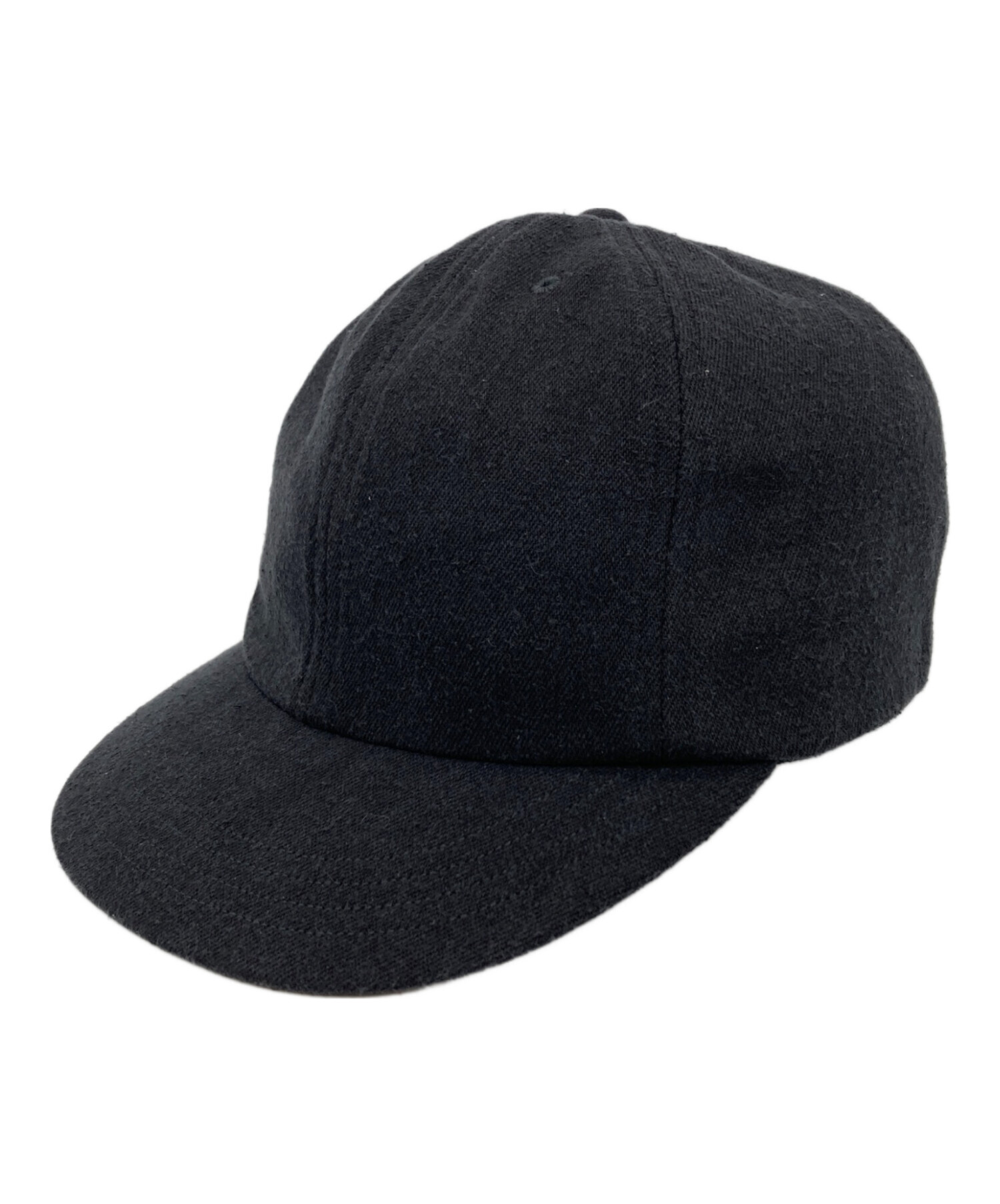 中古・古着通販】COMOLI (コモリ) シルクネップ キャップ ブラック
