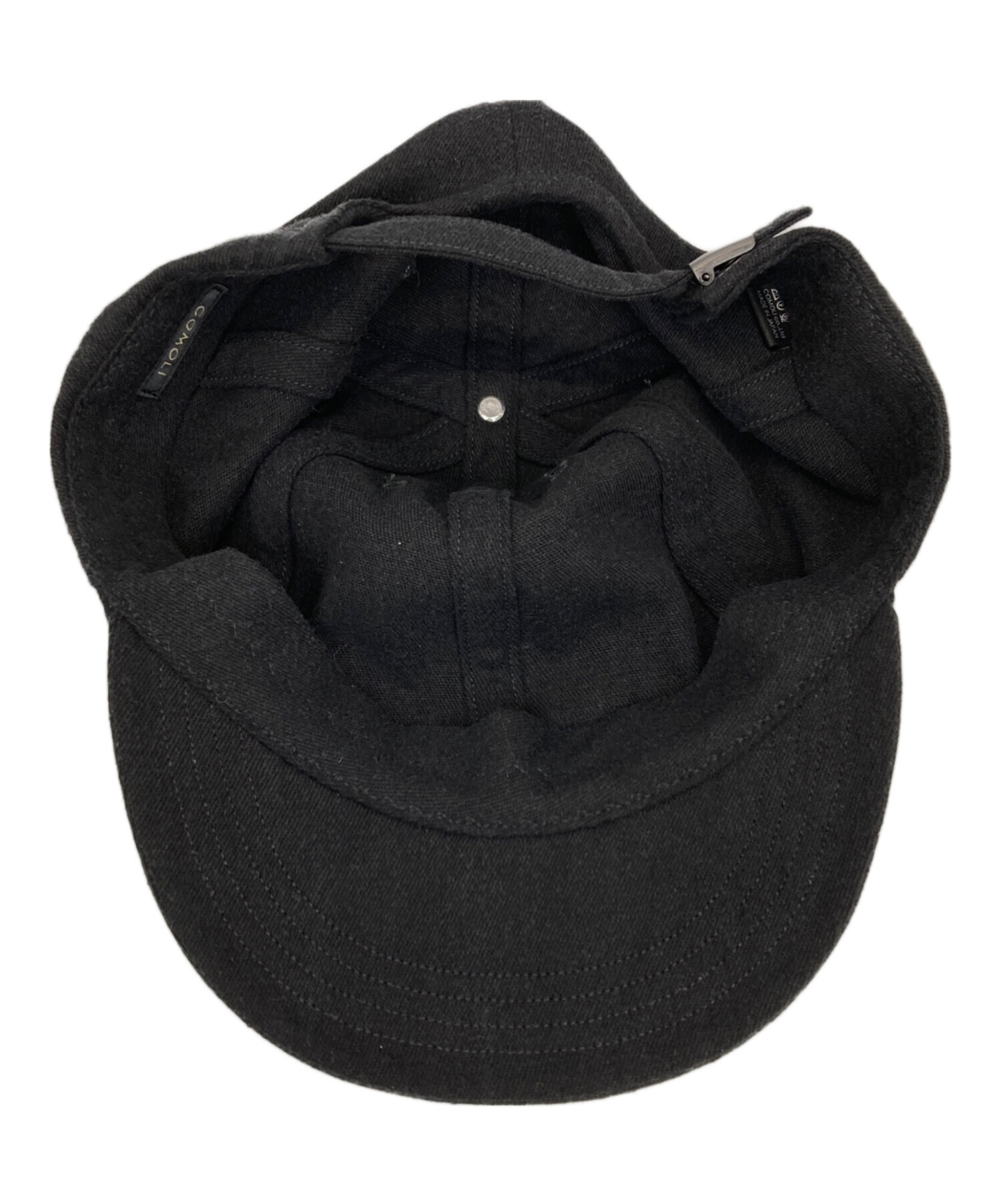 中古・古着通販】COMOLI (コモリ) シルクネップ キャップ ブラック