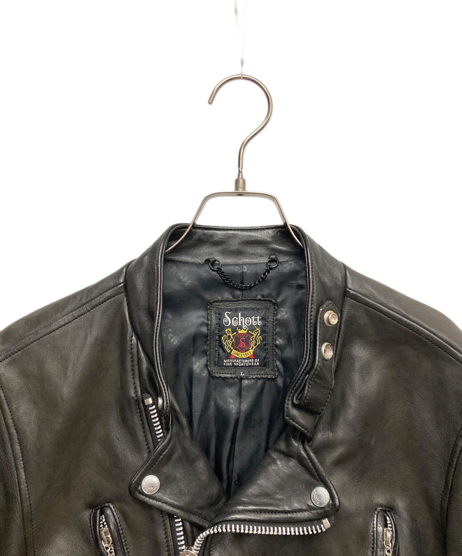 中古・古着通販】Schott (ショット) ラムレザーダブルライダース