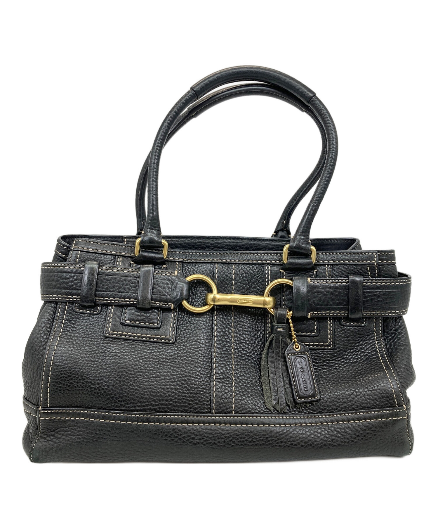 中古・古着通販】COACH (コーチ) レザーハンドバッグ｜ブランド・古着