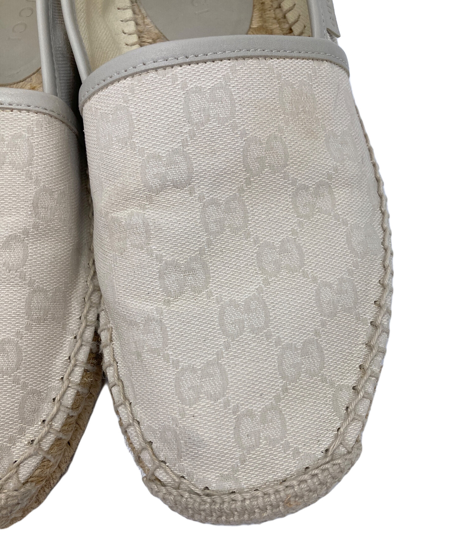 中古・古着通販】GUCCI (グッチ) GGエスパドリーユ ベージュ サイズ:6