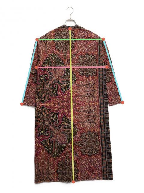 中古・古着通販】ETRO (エトロ) 総柄ワンピース ブラウン サイズ:46