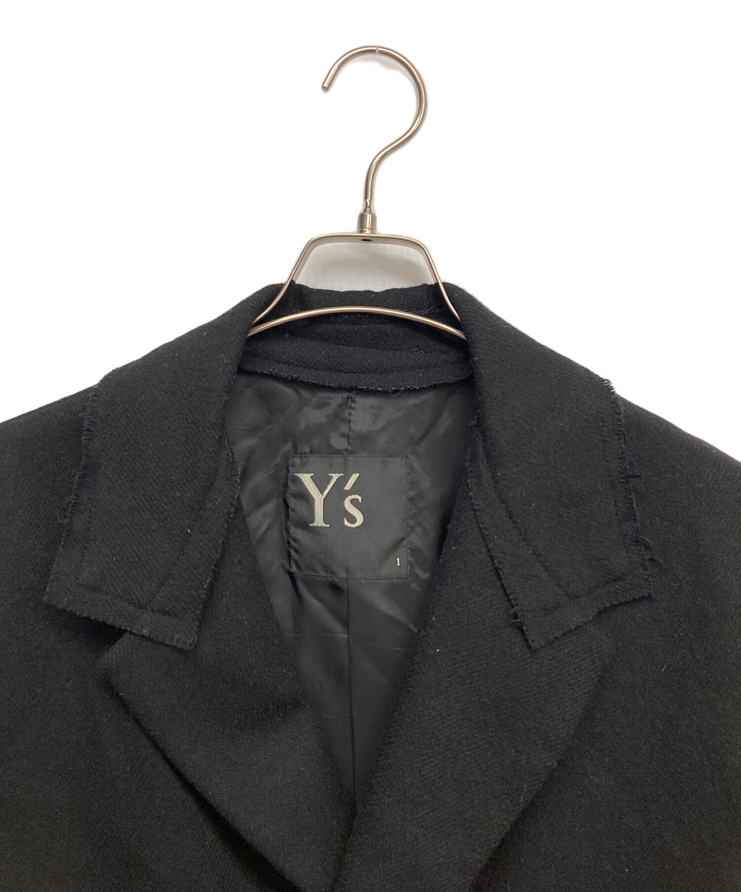 中古・古着通販】Y's (ワイズ) 比翼ウール裁断テーラードジャケット