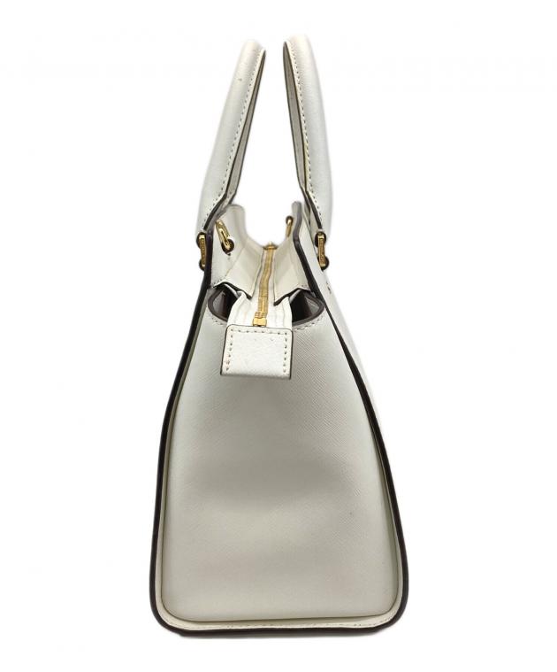 MICHAELKORS 2WAY ハンドバッグ ホワイト 中古・古着通販】MICHAEL KORS (マイケルコース) 2WAYバッグ ホワイト