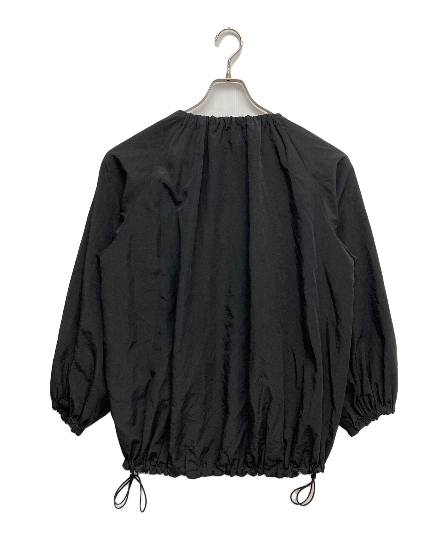 ビアズリー 襟ギャザーシャツブルゾン ジャケット ブラック　オーバサイズ 中古・古着通販】BEARDSLEY (ビアズリー) ギャザーブルゾン ブラック