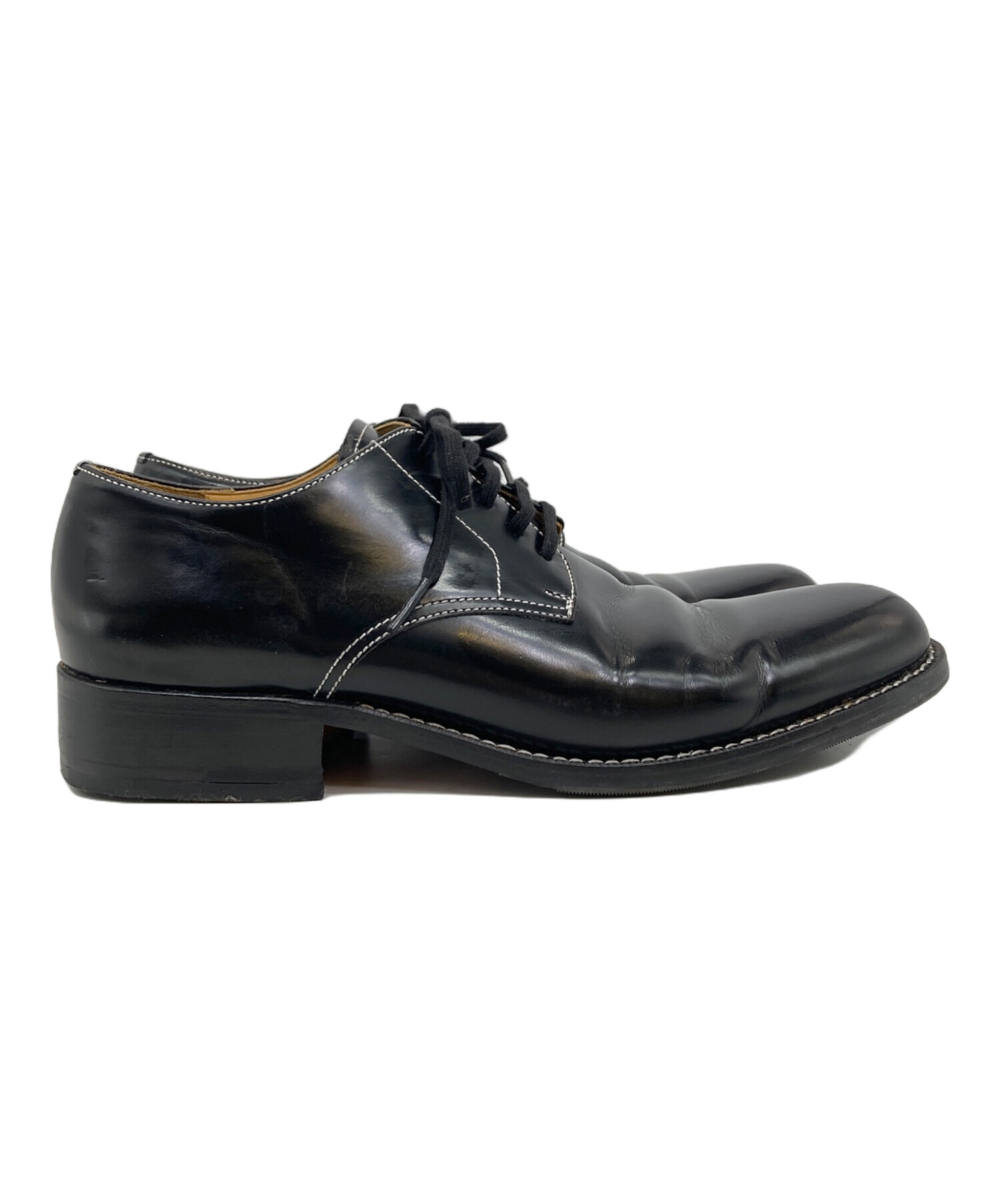 tricot COMME des GARCONS レザーシューズ 黒 24.5 中古・古着通販】tricot COMME des GARCONS (トリココムデギャルソン