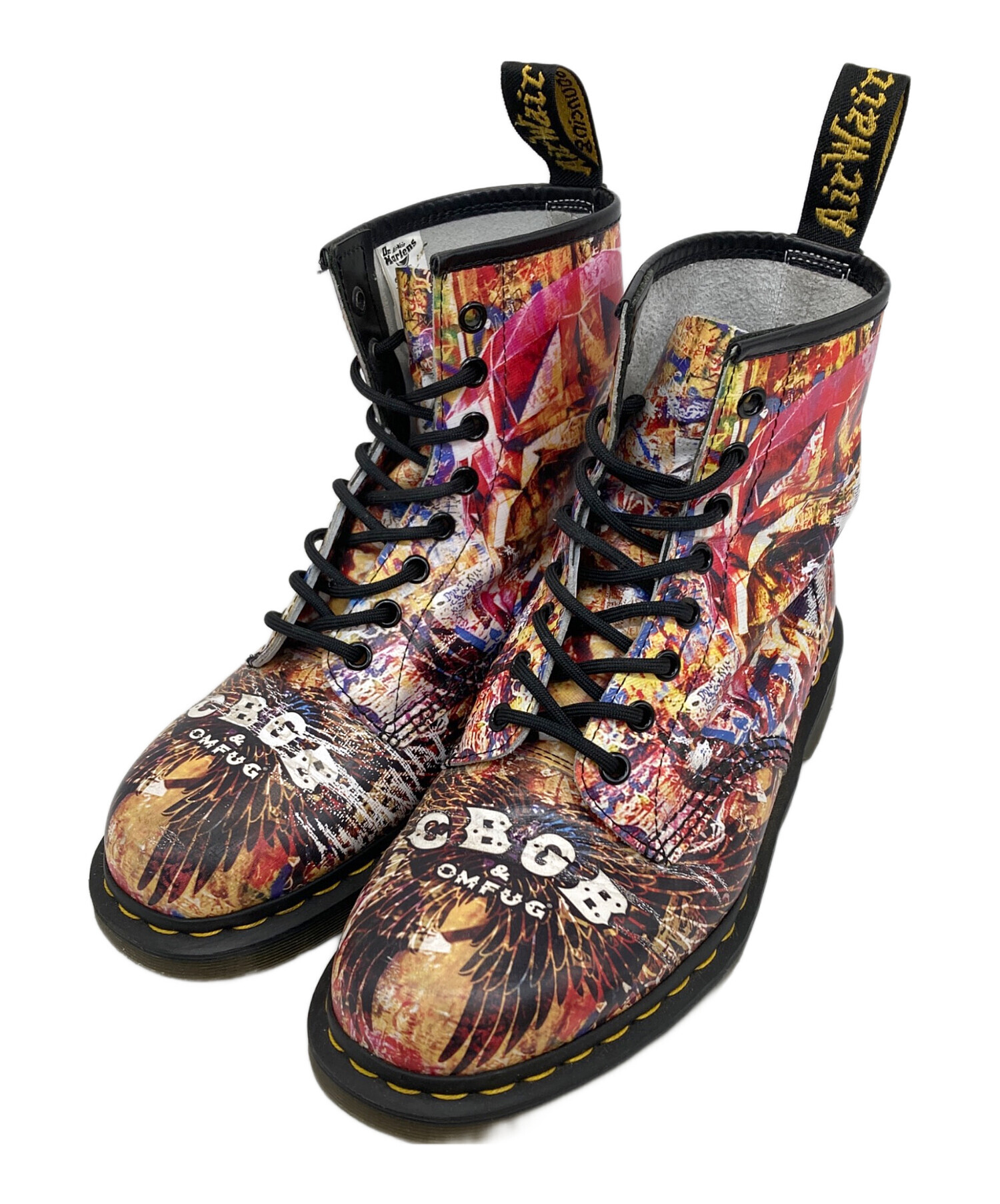 Dr.Martens×CBGB&OMFUG 8ホールUK6 25cm 箱あり 中古・古着通販】Dr.Martens (ドクターマーチン) CBGB&OMFUG (シービー