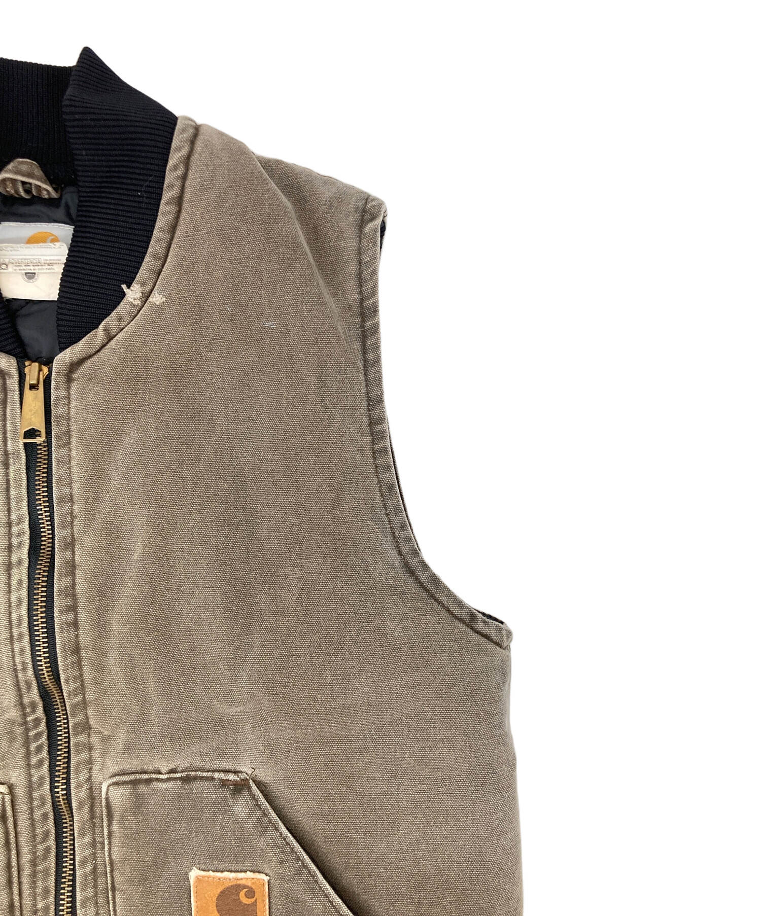 中古・古着通販】CarHartt (カーハート) ダックベスト ブラウン サイズ