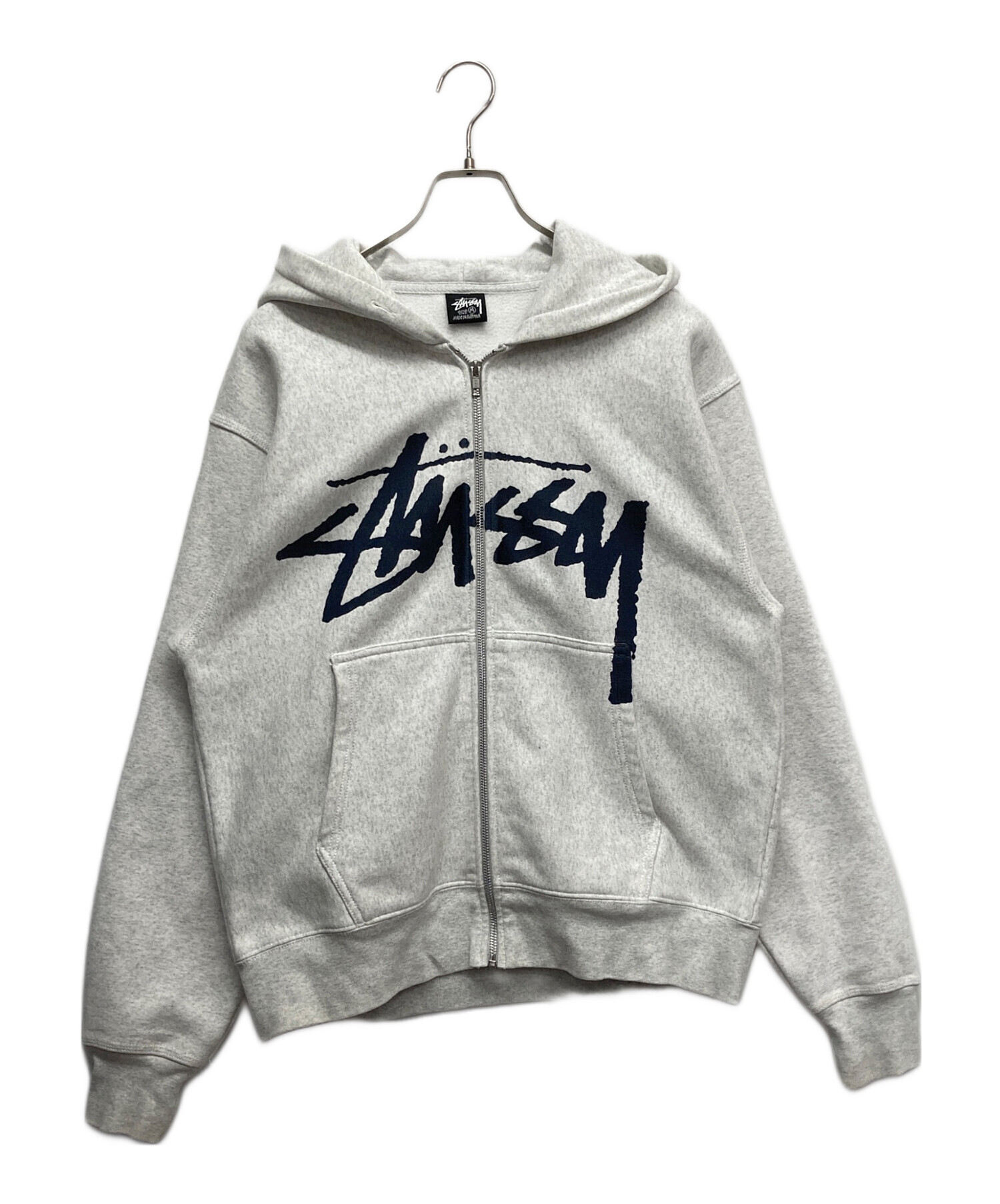 中古・古着通販】stussy (ステューシー) STOCK ZIP HOODIE アイボリー