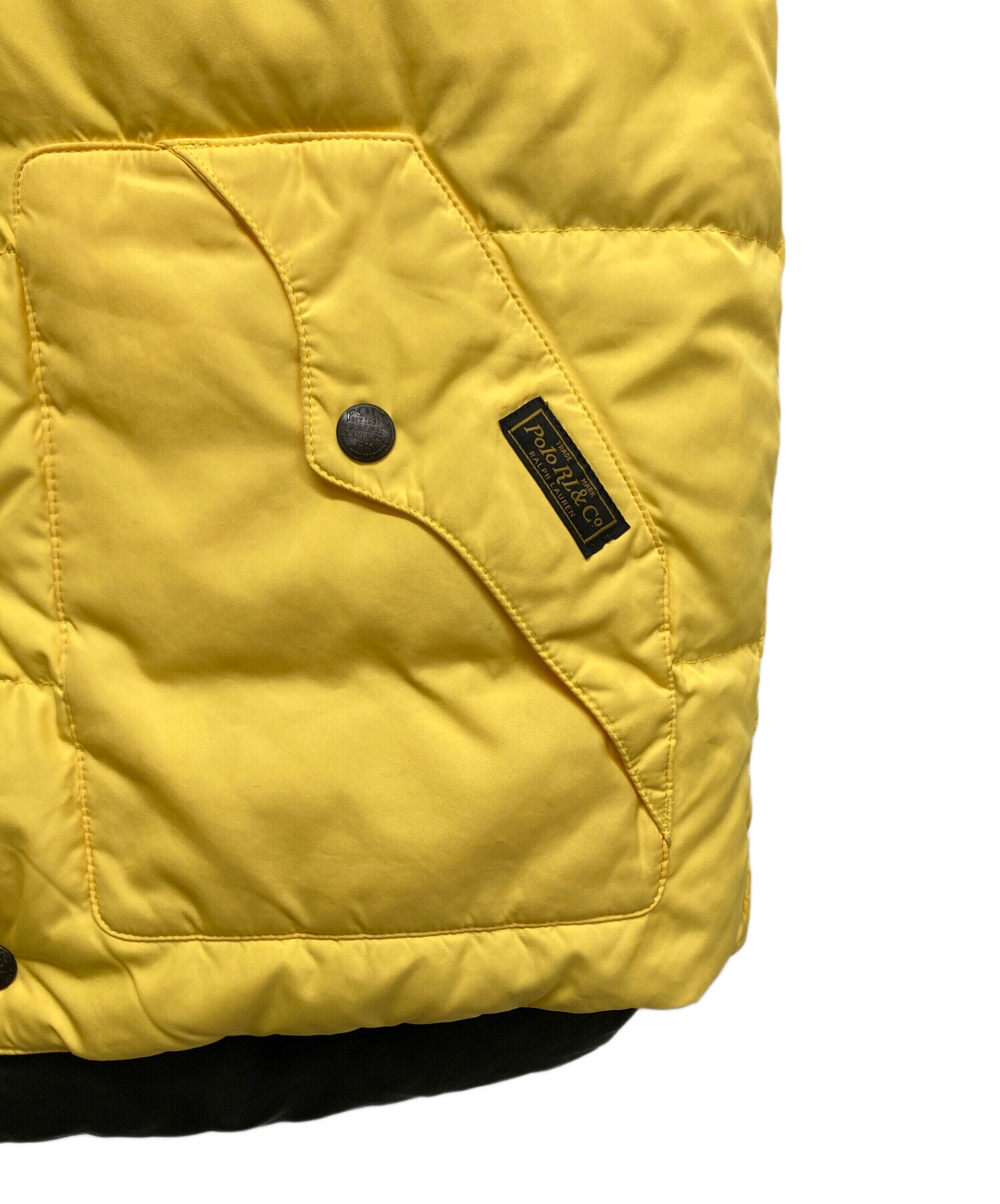 90’s　ラルフローレン ダウンベスト イエロー　美品　L 中古・古着通販】POLO RALPH LAUREN (ポロ・ラルフローレン