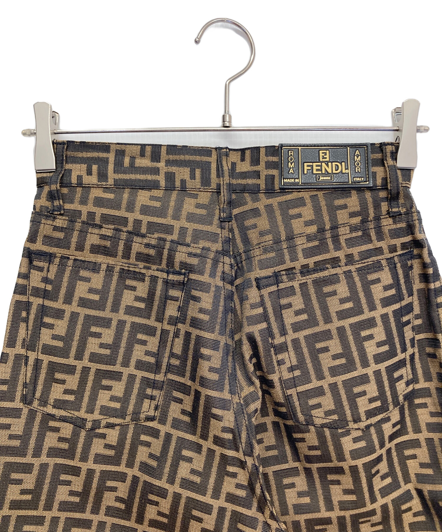 FENDI レディースパンツ　ズッカ柄 中古・古着通販】FENDI (フェンディ) ズッカ柄テーパードパンツ