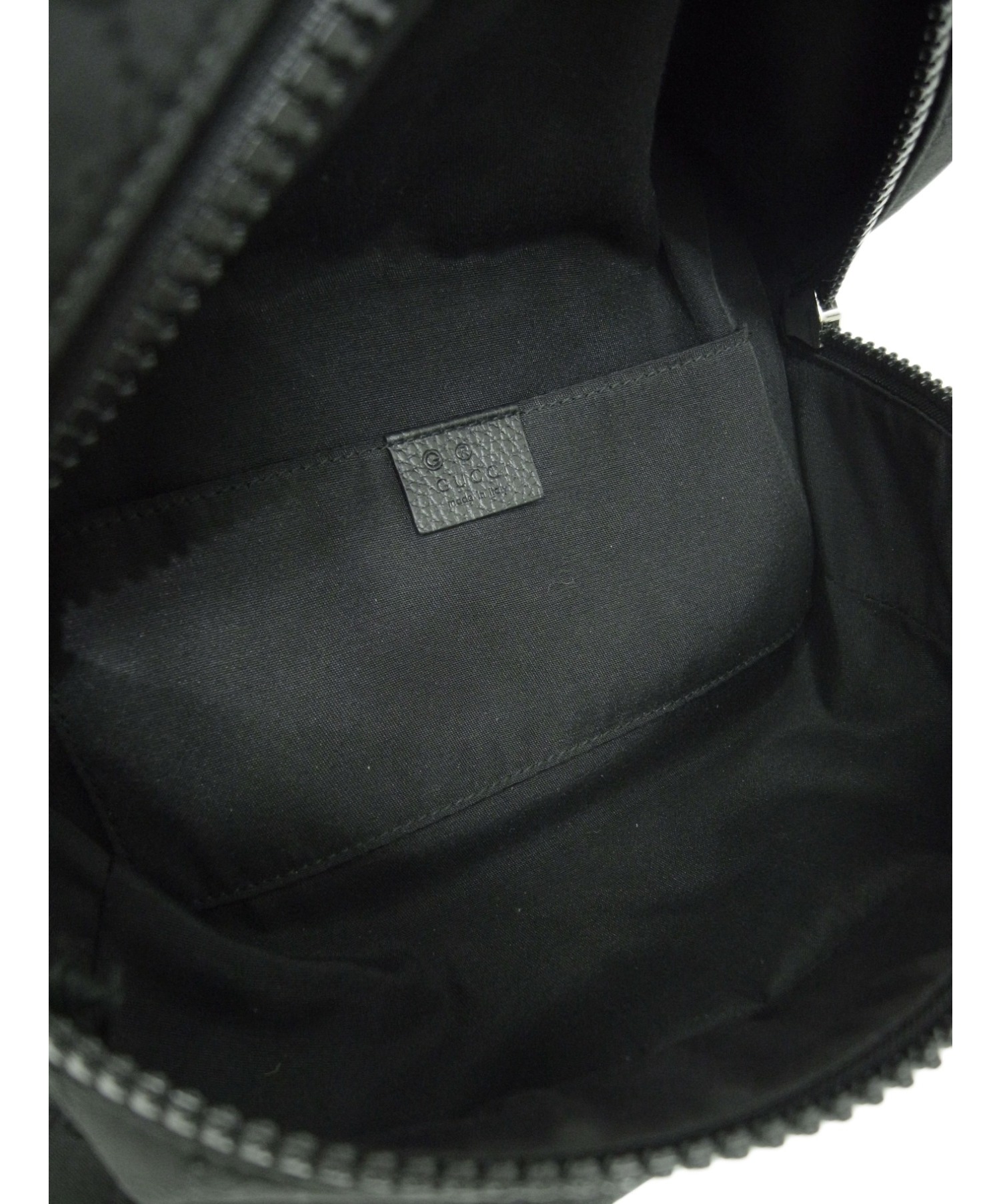 中古・古着通販】GUCCI (グッチ) ウエストバッグ ブラック GG 449182