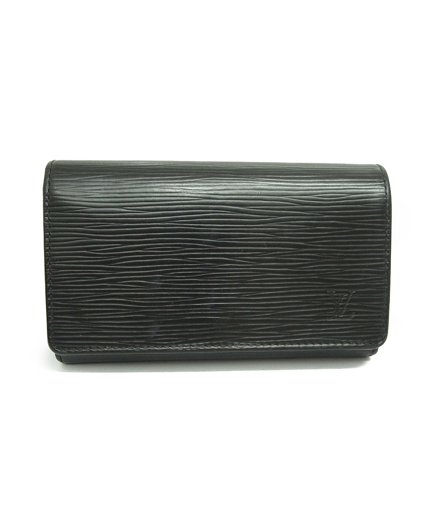 中古・古着通販】LOUIS VUITTON (ルイヴィトン) 2つ折り財布 ブラック 