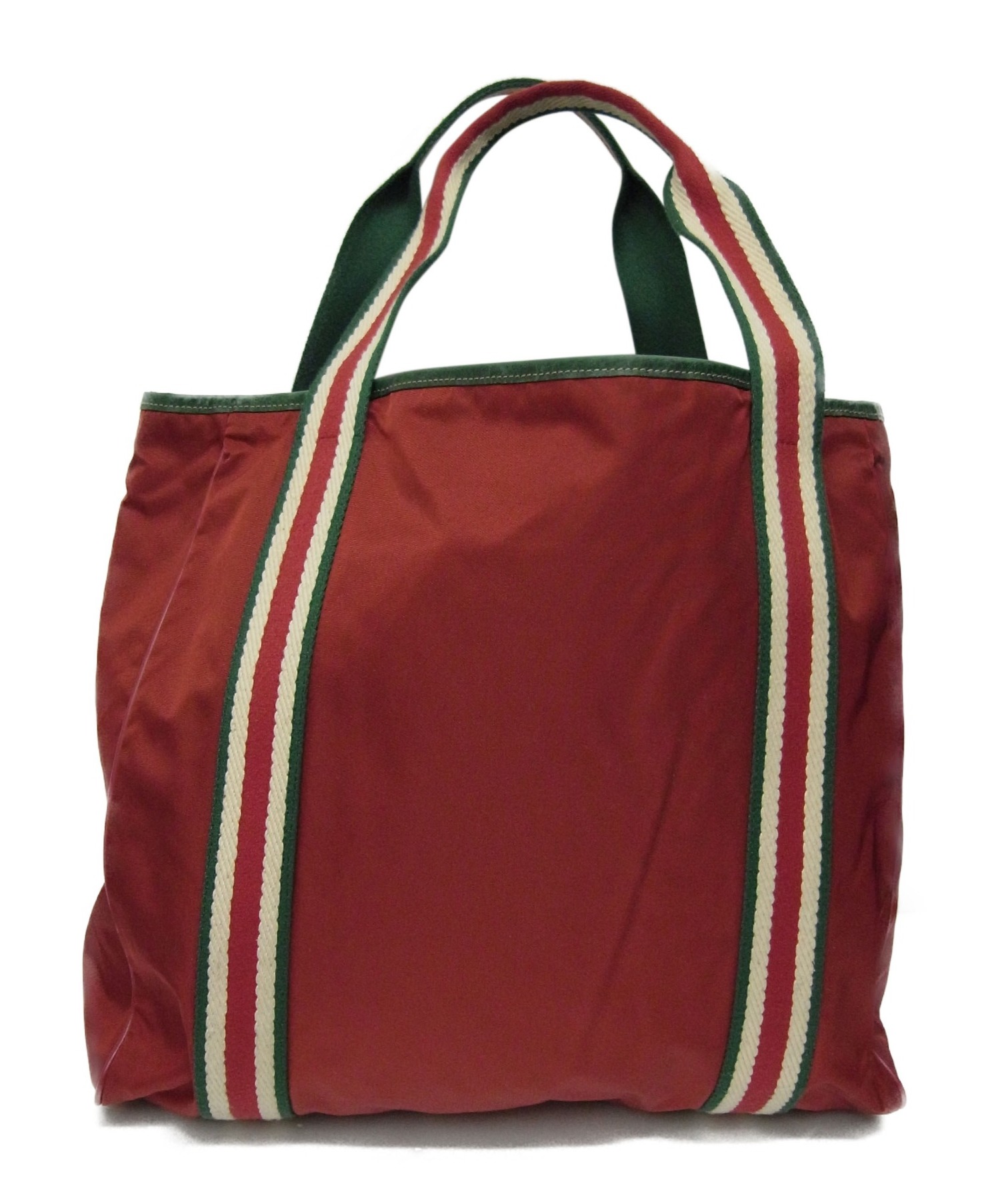 中古・古着通販】GUCCI (グッチ) ナイロントートバッグ ボルドー