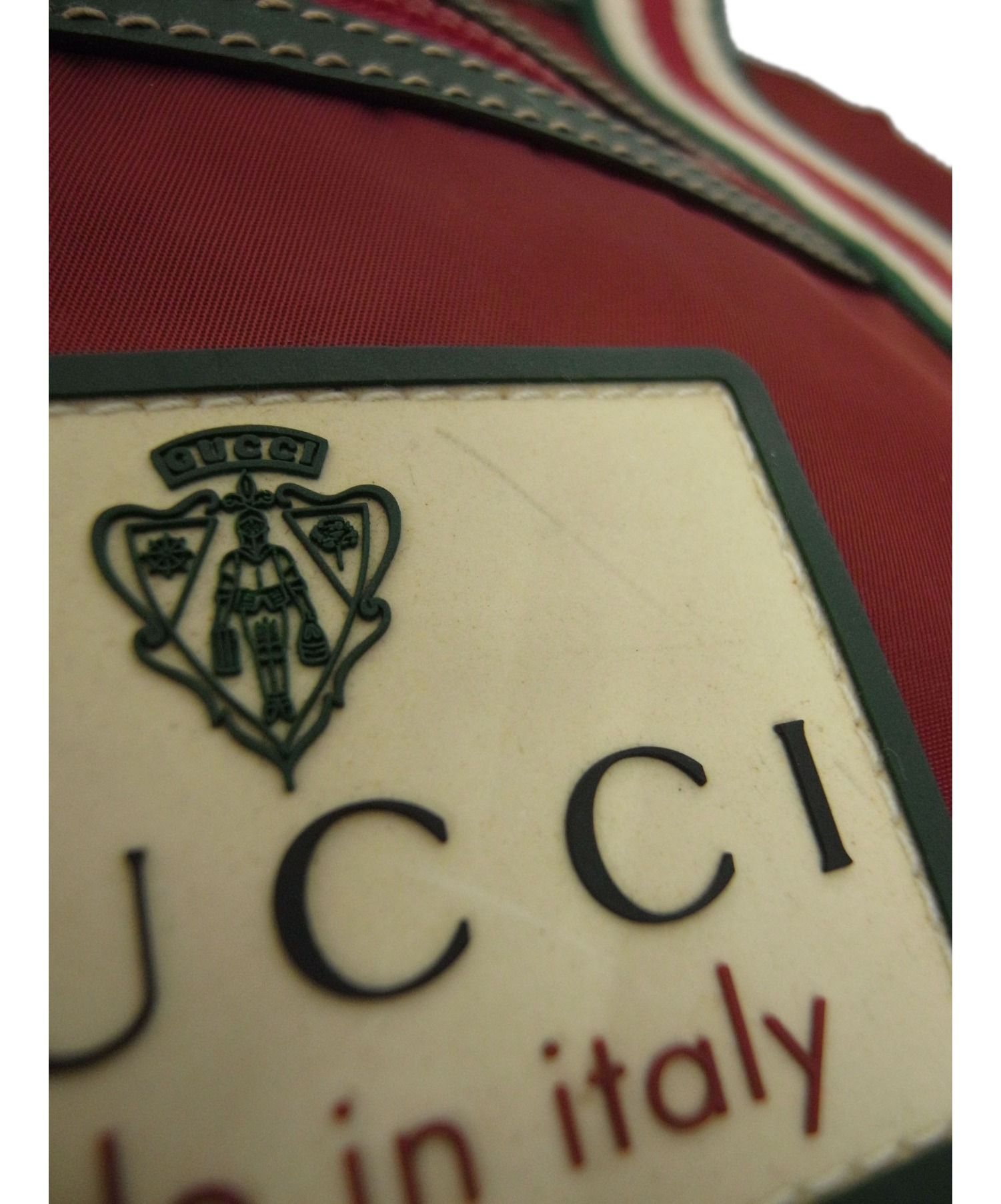 中古・古着通販】GUCCI (グッチ) ナイロントートバッグ ボルドー