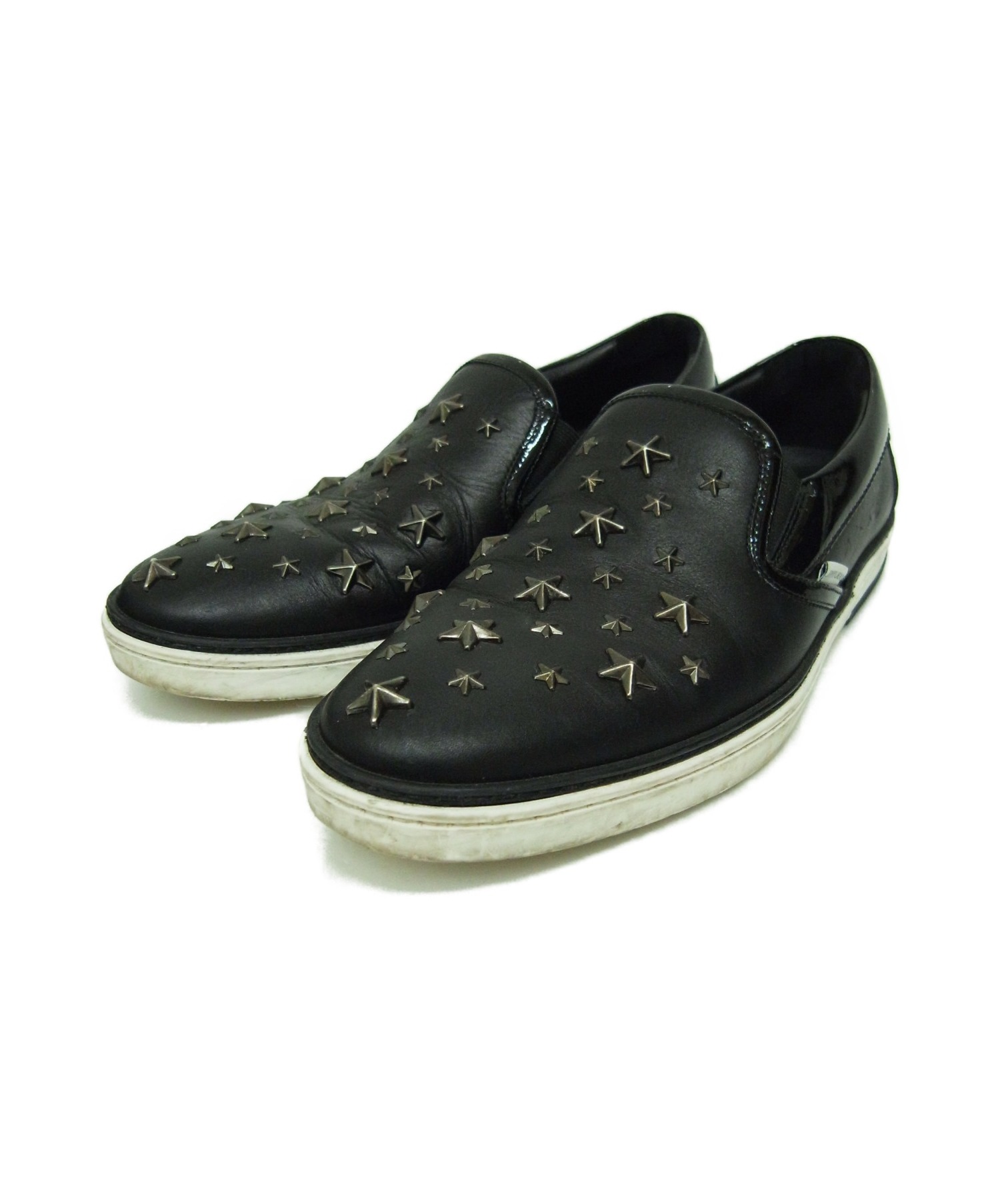 中古・古着通販】JIMMY CHOO (ジミーチュウ) スタースタッズスリッポン 