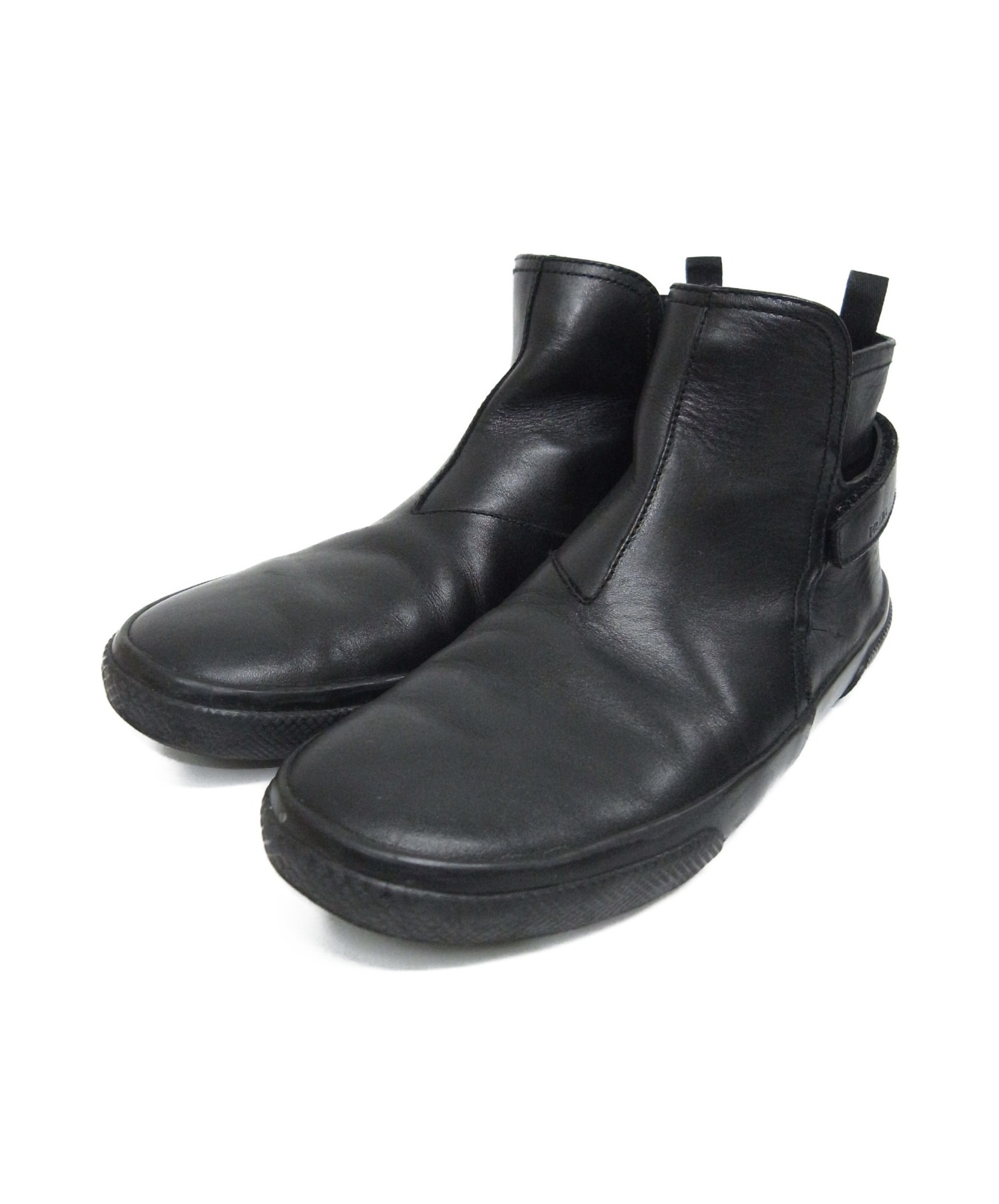 中古・古着通販】PRADA (プラダ) チェルシーブーツ ブラック サイズ