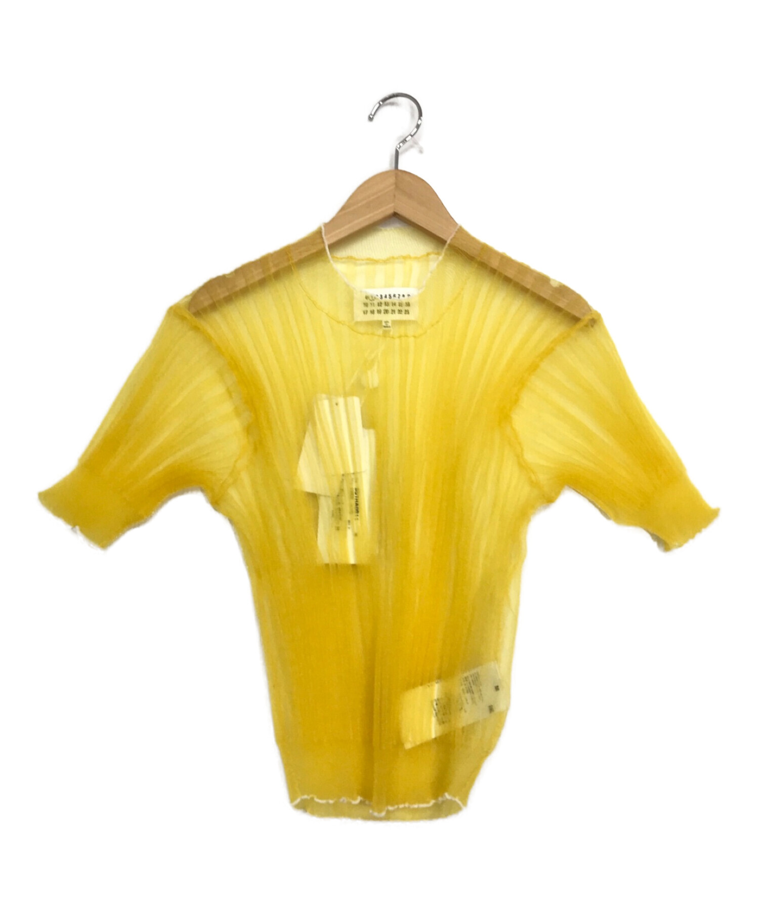 美品✨Maison Margiela メゾン マルジェラ ギャザー カットソー 中古・古着通販】Maison Margiela (メゾンマルジェラ) シースルー