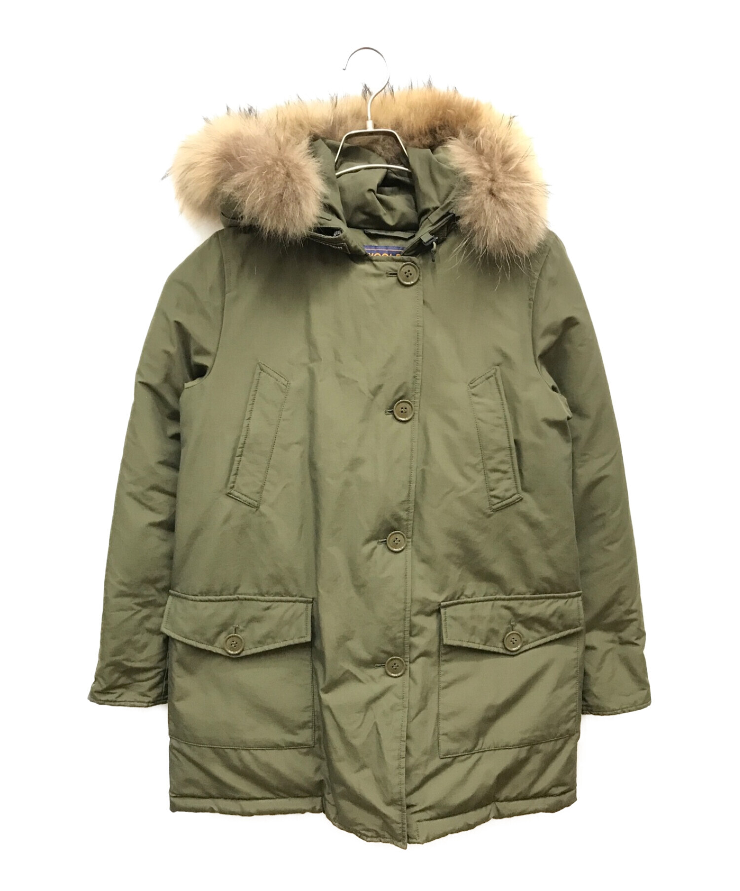 WOOLRICH ダウンジャケット Mオリーブ WOOLRICH アークティックパーカ M オリーブ色 ダウンジャケット