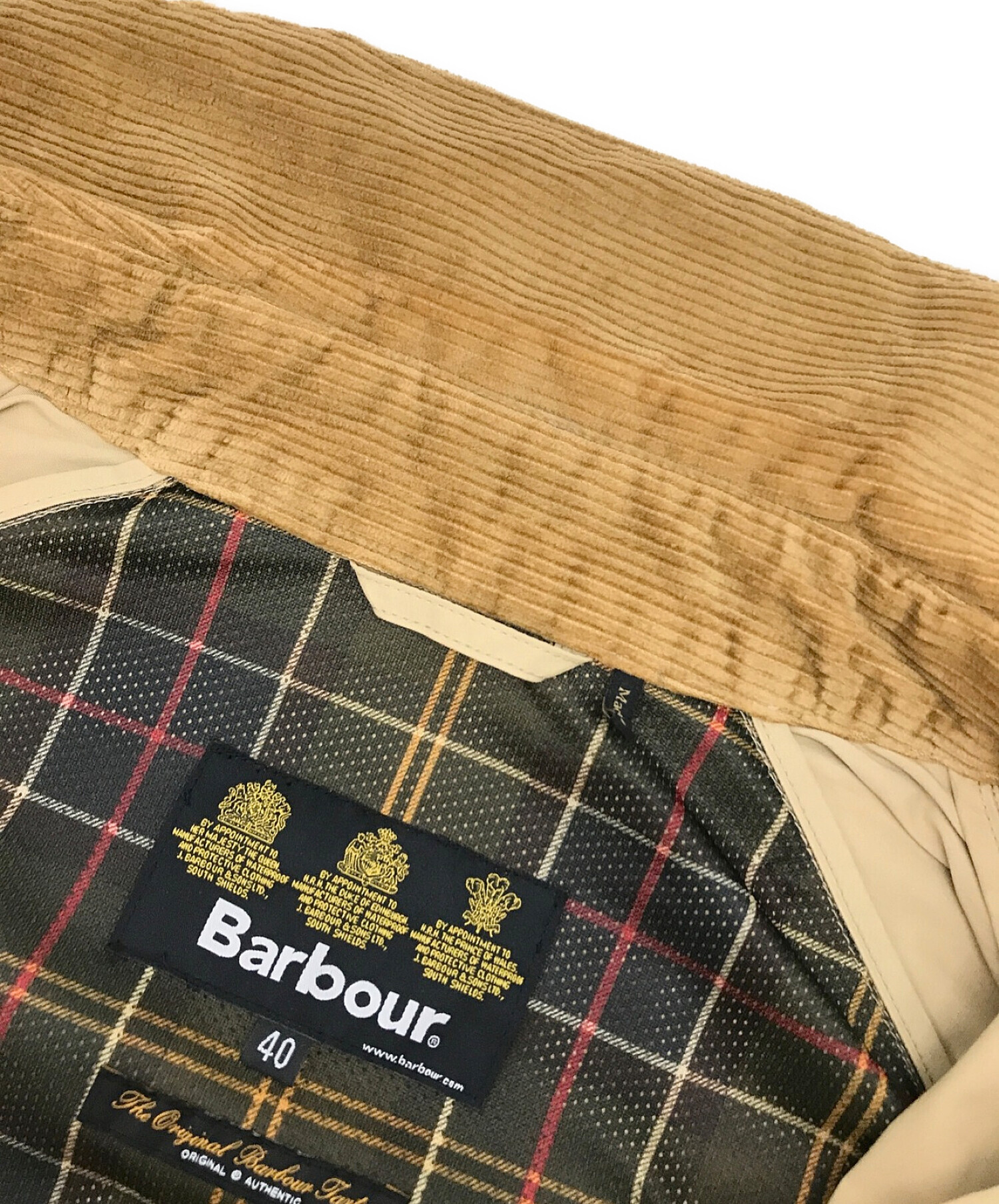 中古・古着通販】Barbour (バブアー) BEDALE SL PEACHED ベージュ