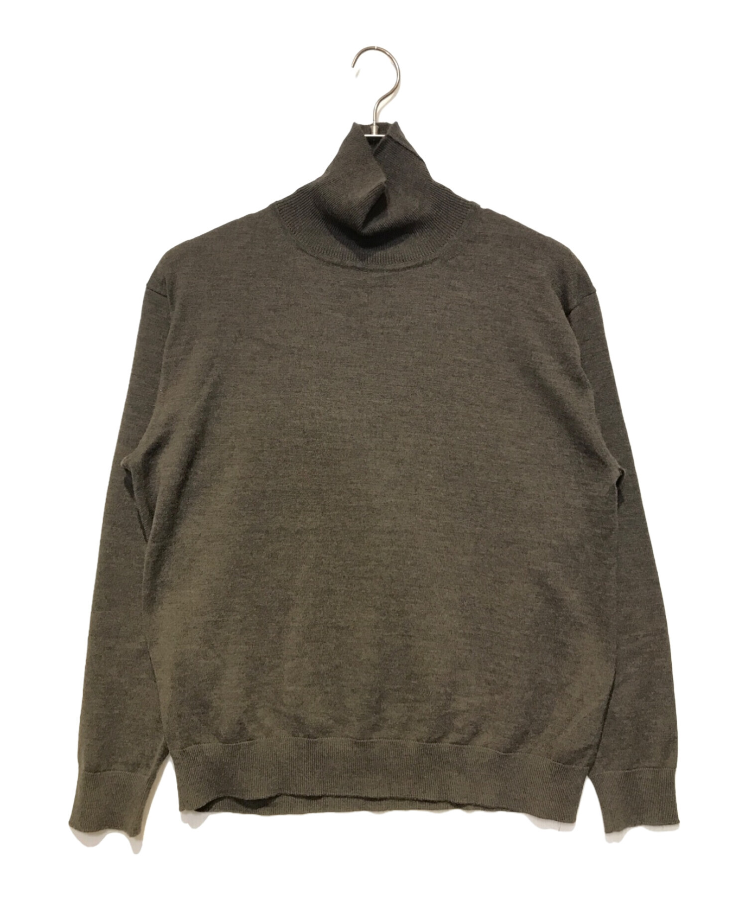 中古・古着通販】BATONER (バトナ―) タートルネックニット ブラウン  