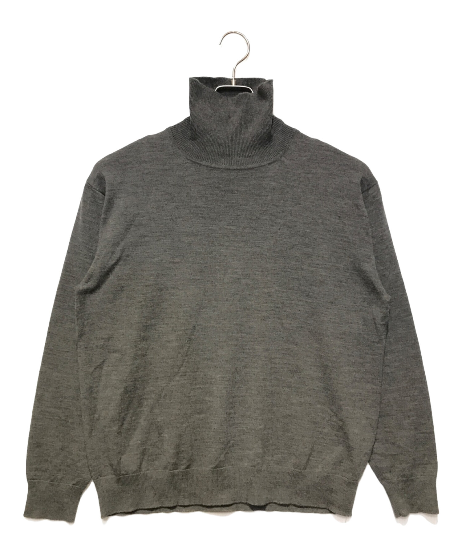 タートルネックニット　チャコールグレー　BATONER サイズ2 タートルネックニットチャコールグレーBATONER サイズ2