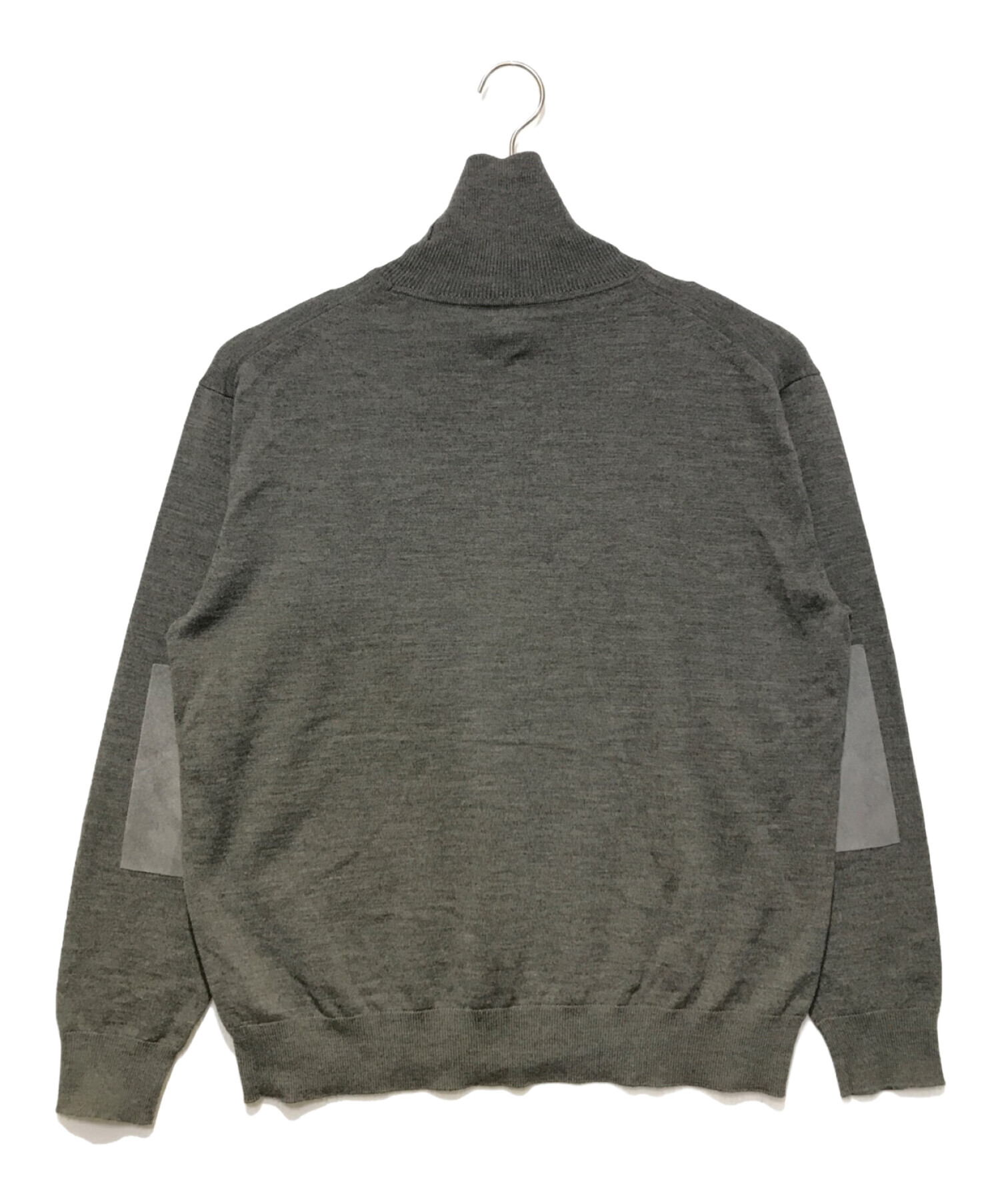 タートルネックニットチャコールグレーBATONER サイズ2