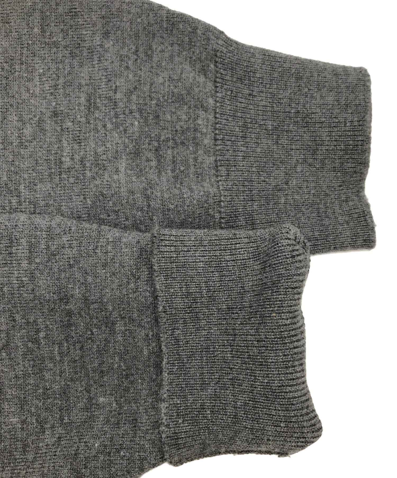 タートルネックニットチャコールグレーBATONER サイズ2
