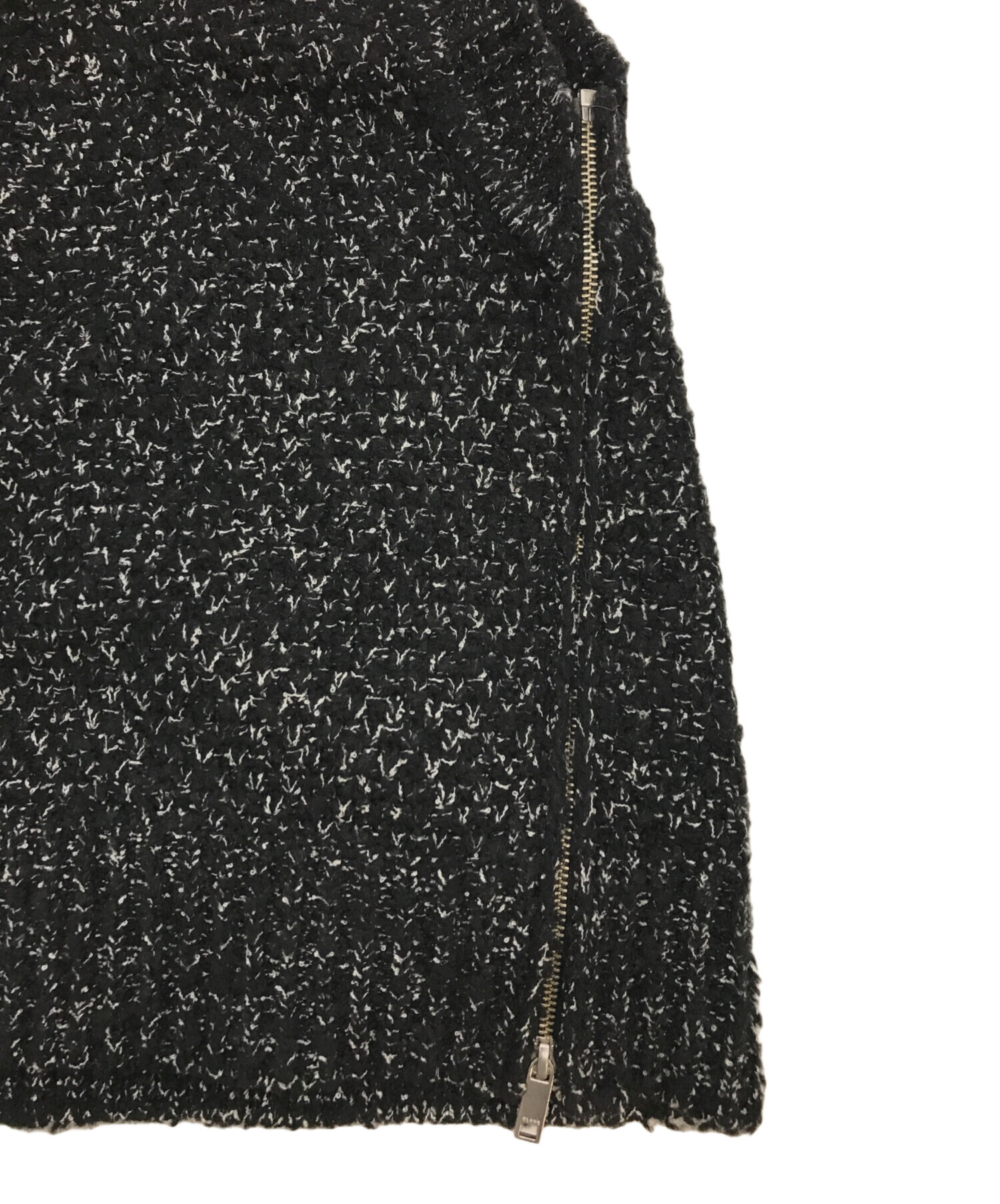 中古・古着通販】CLANE (クラネ) サイドジップ ツイード ニット ベスト