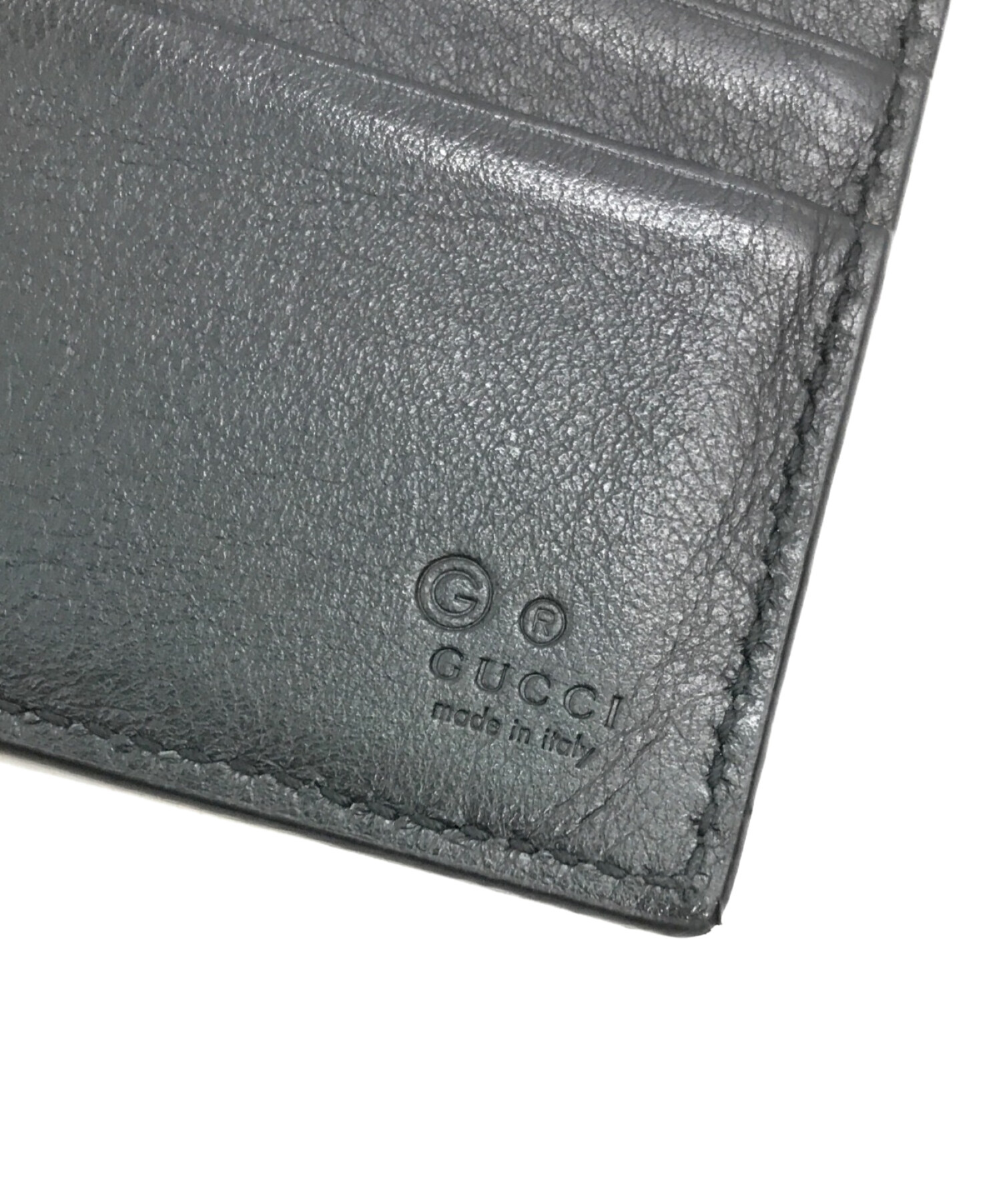 中古・古着通販】GUCCI (グッチ) マイクログッチシマ2つ折り財布