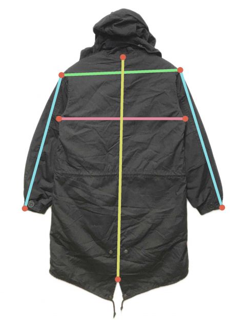 中古・古着通販】AVIREX (アヴィレックス) 3WAYモッズコート ブラック
