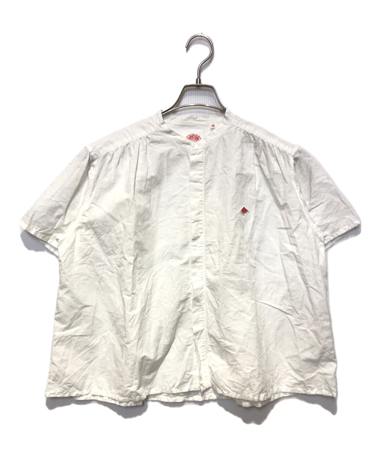 中古・古着通販】DANTON (ダントン) コットンリネン 半袖バンドカラー 