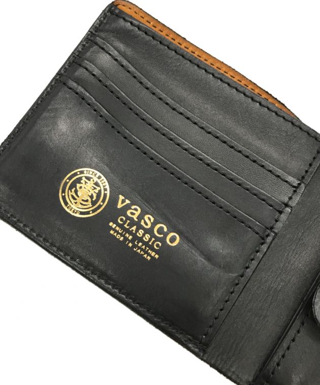 中古・古着通販】vasco (バスコ) 二つ折りレザーウォレット ブラック