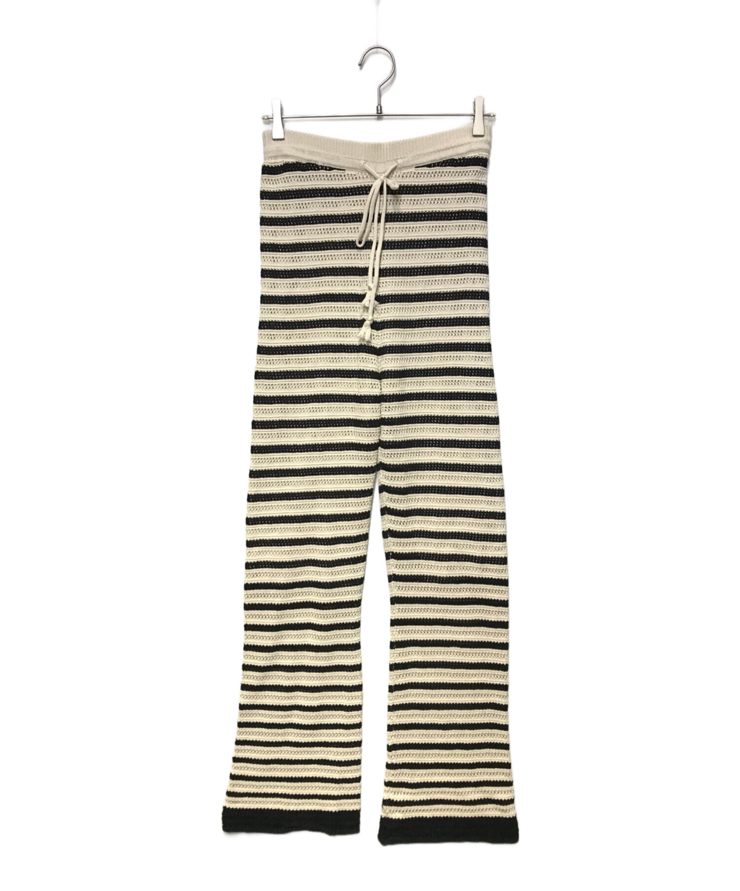 中古・古着通販】FRAMeWORK (フレームワーク) クロシェ風ニットパンツ