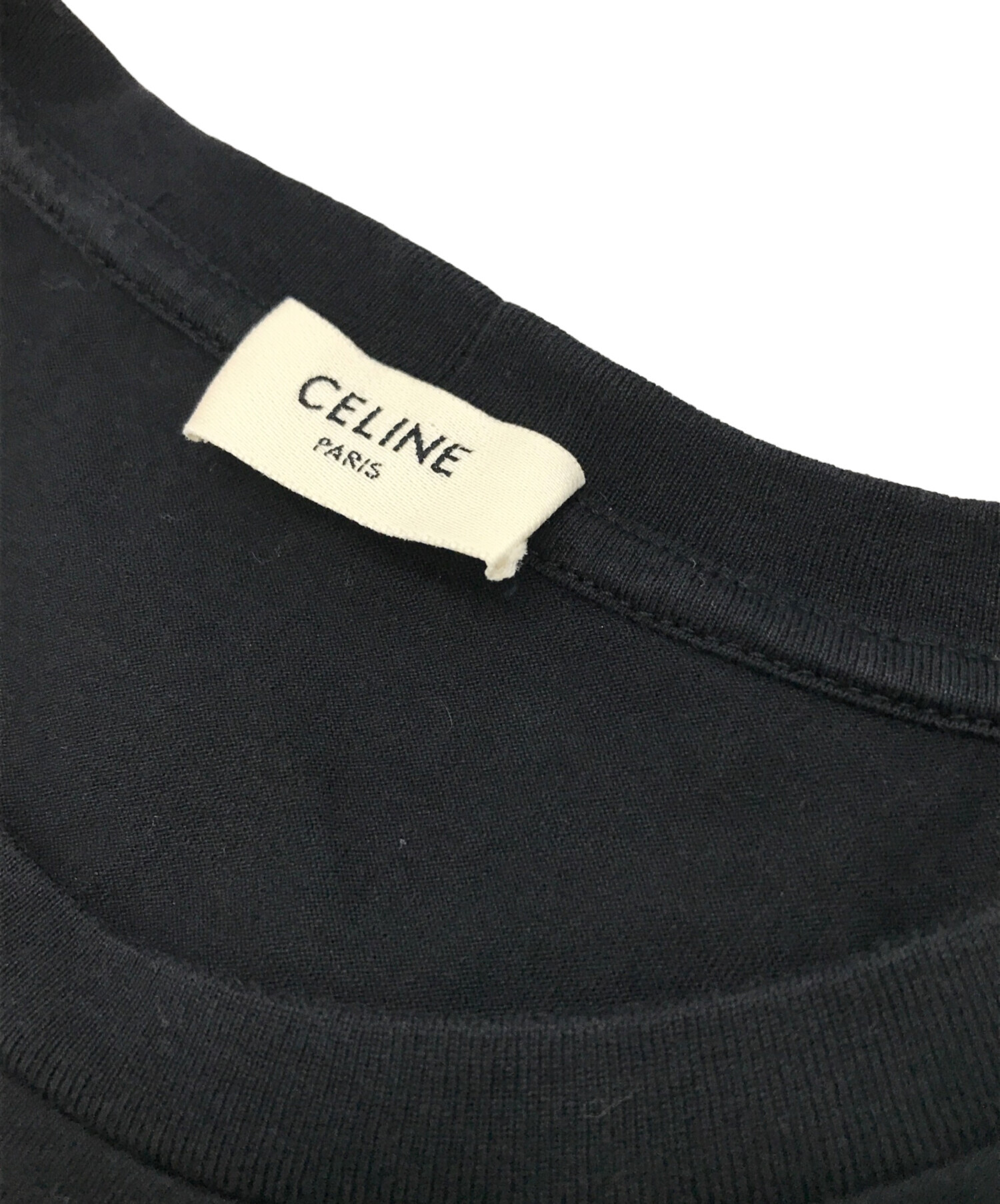 中古・古着通販】CELINE (セリーヌ) ロゴTシャツ ブラック サイズ:XS